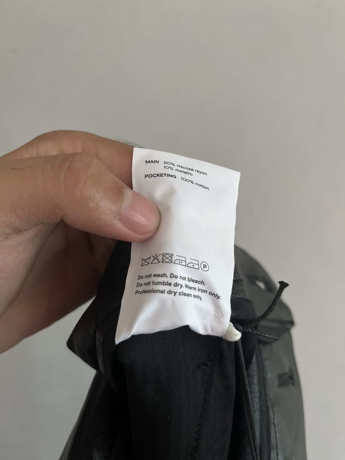 Song For The Mute FW23 Song For The Mute Crinkled Faux Leather Cigarette Pants Size US 32 / EU 48 - 10 Thumbnail