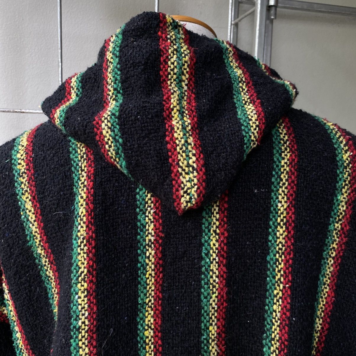 Vintage Black Rasta Striped Baja Hoodie Size US L / EU 52-54 / 3 - 16 Thumbnail