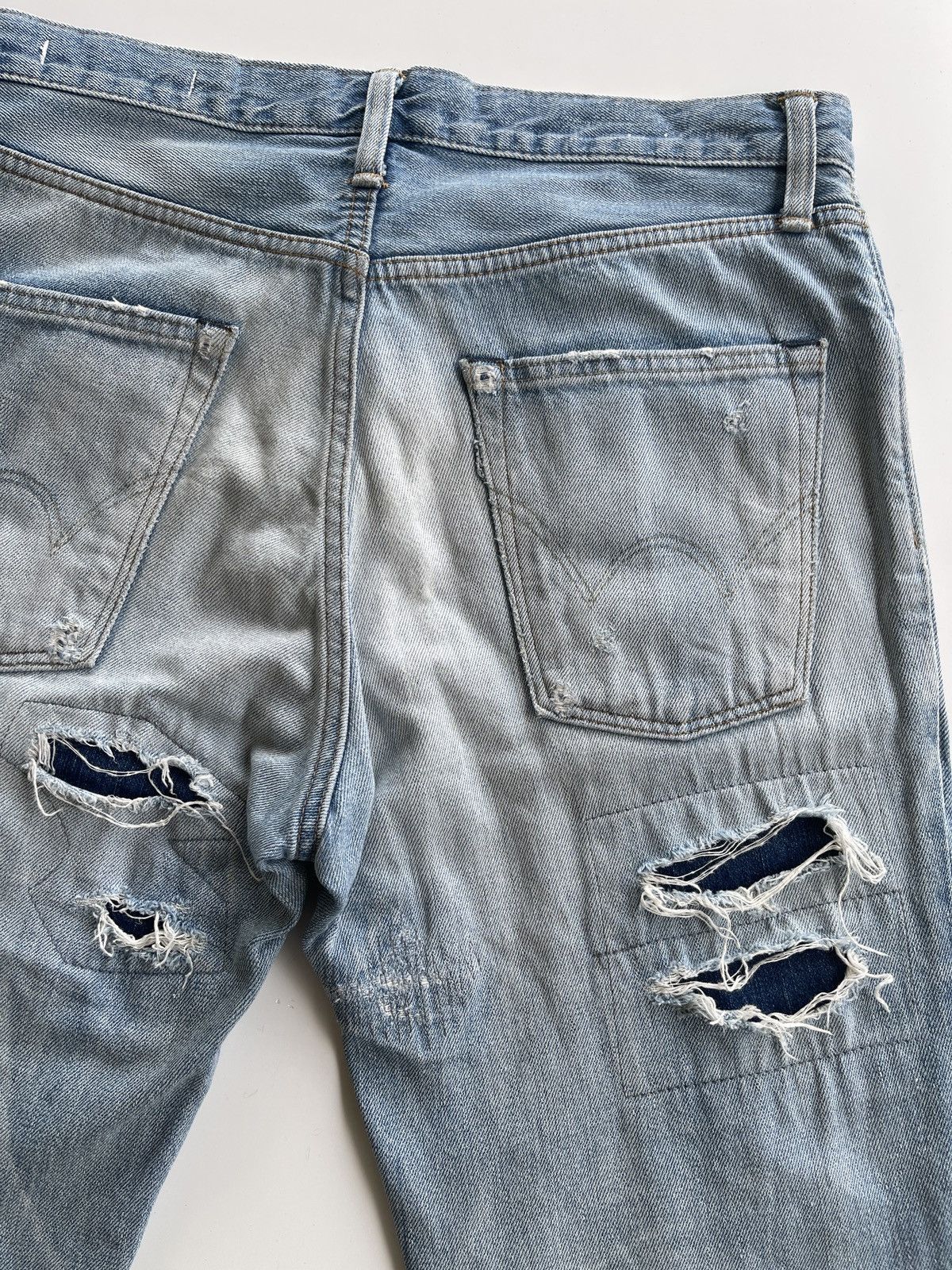 Vintage Vintage Edwin Sashiko Boro Distressed Jeans Size US 32 / EU 48 - 11 Thumbnail