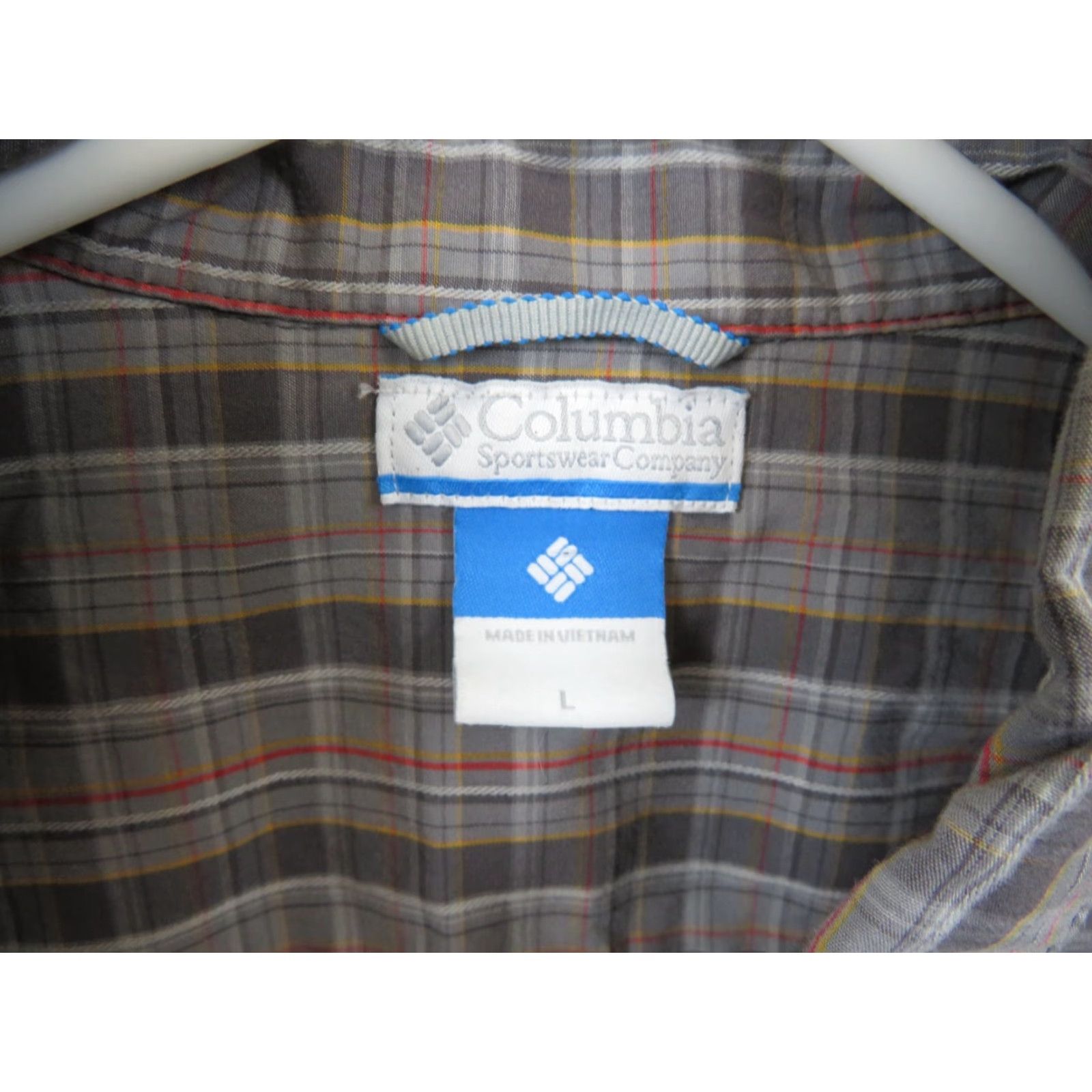 Colombo Columbia Button-Down Shirt L Grey Long Sleeve Plaid Men Button-Up Multicolor Sportwear Size US L / EU 52-54 / 3 - 4 Thumbnail