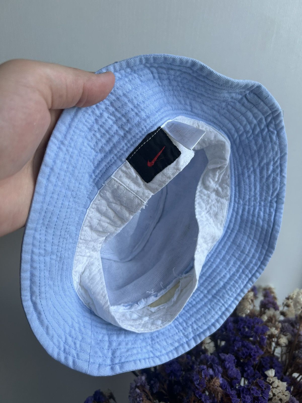 Nike × Vintage Vintage Nike Panama hats cap y2k swoosh Size 26 - 2 Thumbnail