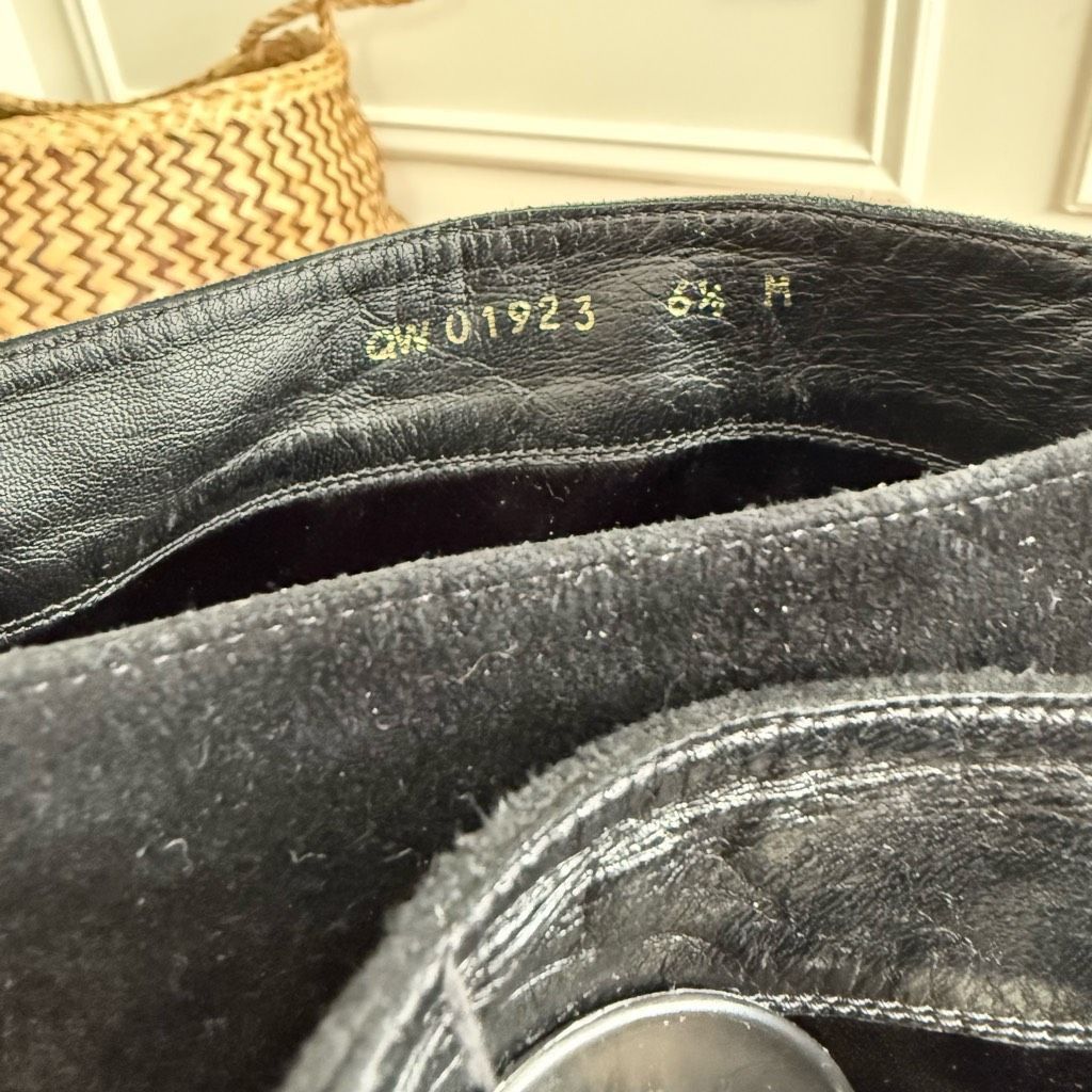 Stuart Weitzman Stuart Weitzman Boot Tass Hidden Wedge Black Suede Gold Zipp Size US 6.5 / IT 36.5 - 7 Thumbnail