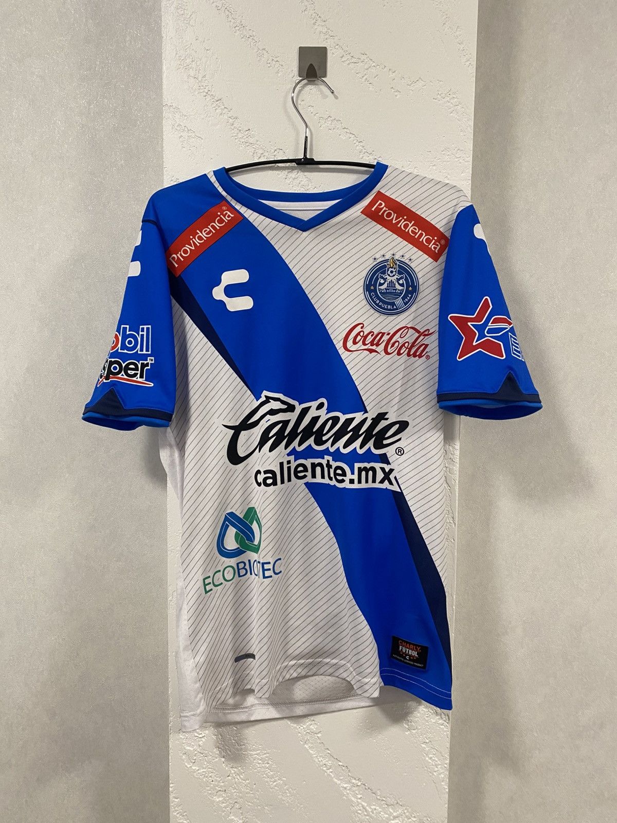 Other Charly Club Puebla FC 16/17 Home Jersey White/Blue Mens S Size US S / EU 44-46 / 1 - 1 Thumbnail