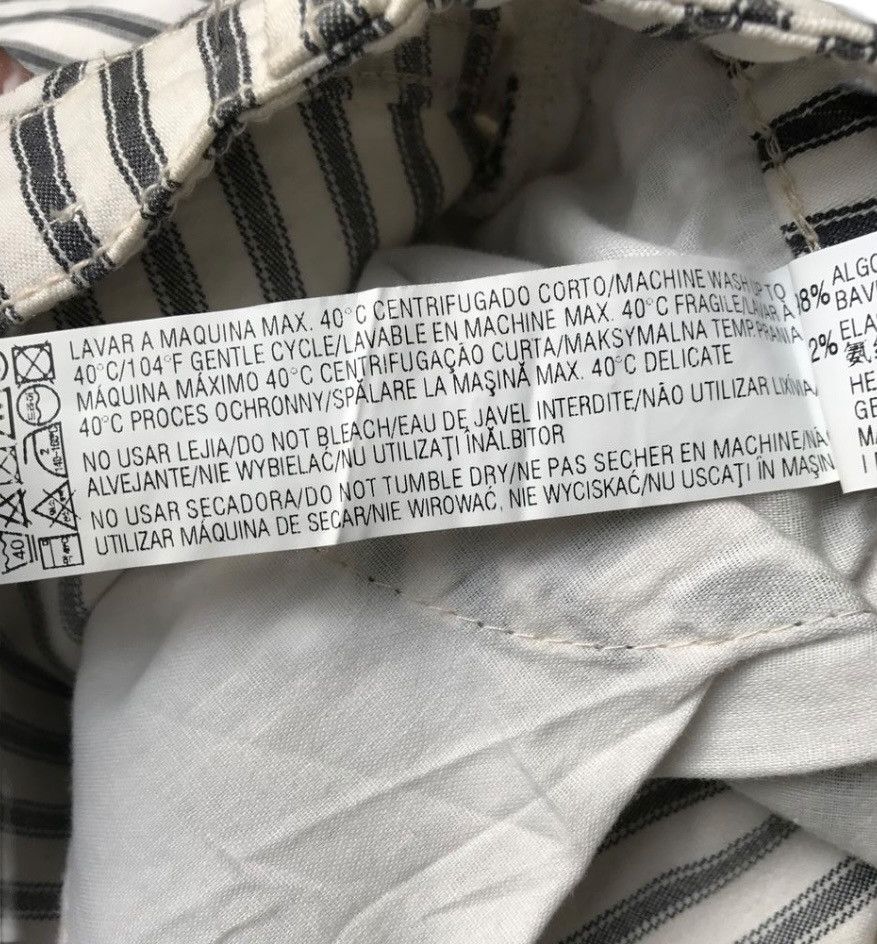 Zara Zara Stripe Pants Skinny fit Grunge Styel Kurt Cobain Size US 27 - 11 Thumbnail
