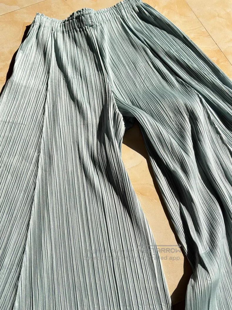 Issey Miyake Issey Miyake size:3 Blue Pants Size 31" - 2 Thumbnail