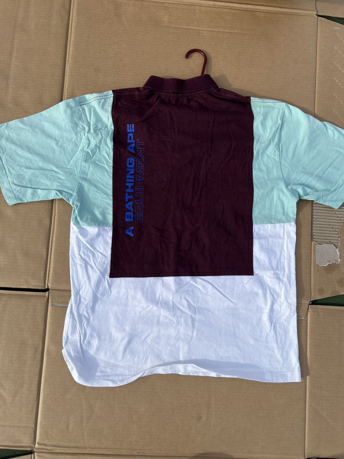 Bape A Bathing Ape Multicolor Polo Size US XL / EU 56 / 4 - 2 Thumbnail