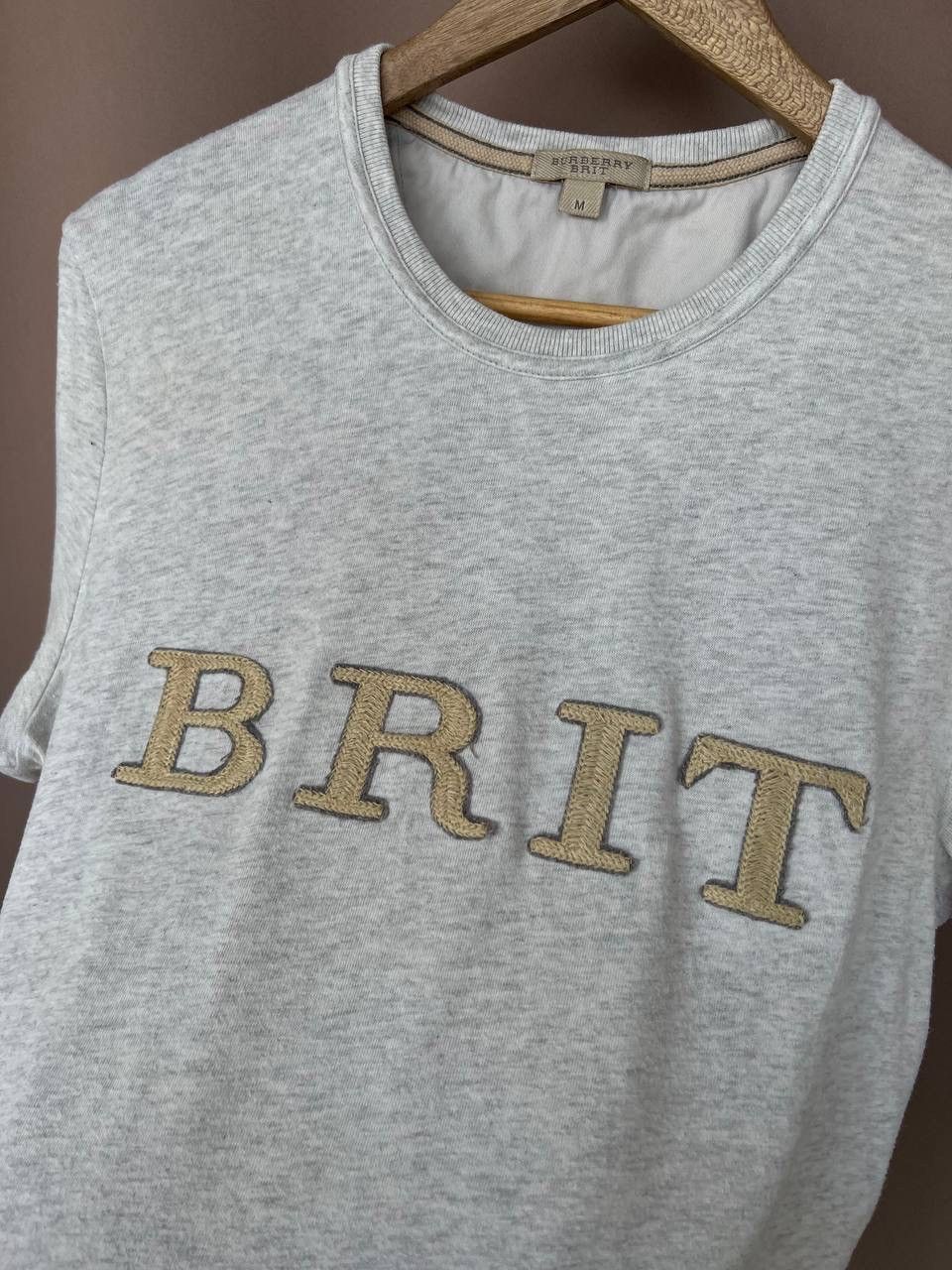 Burberry Burberry Brit Embroidery Slim Fit T-Shirt Mens Size M Size US M / EU 48-50 / 2 - 9 Thumbnail