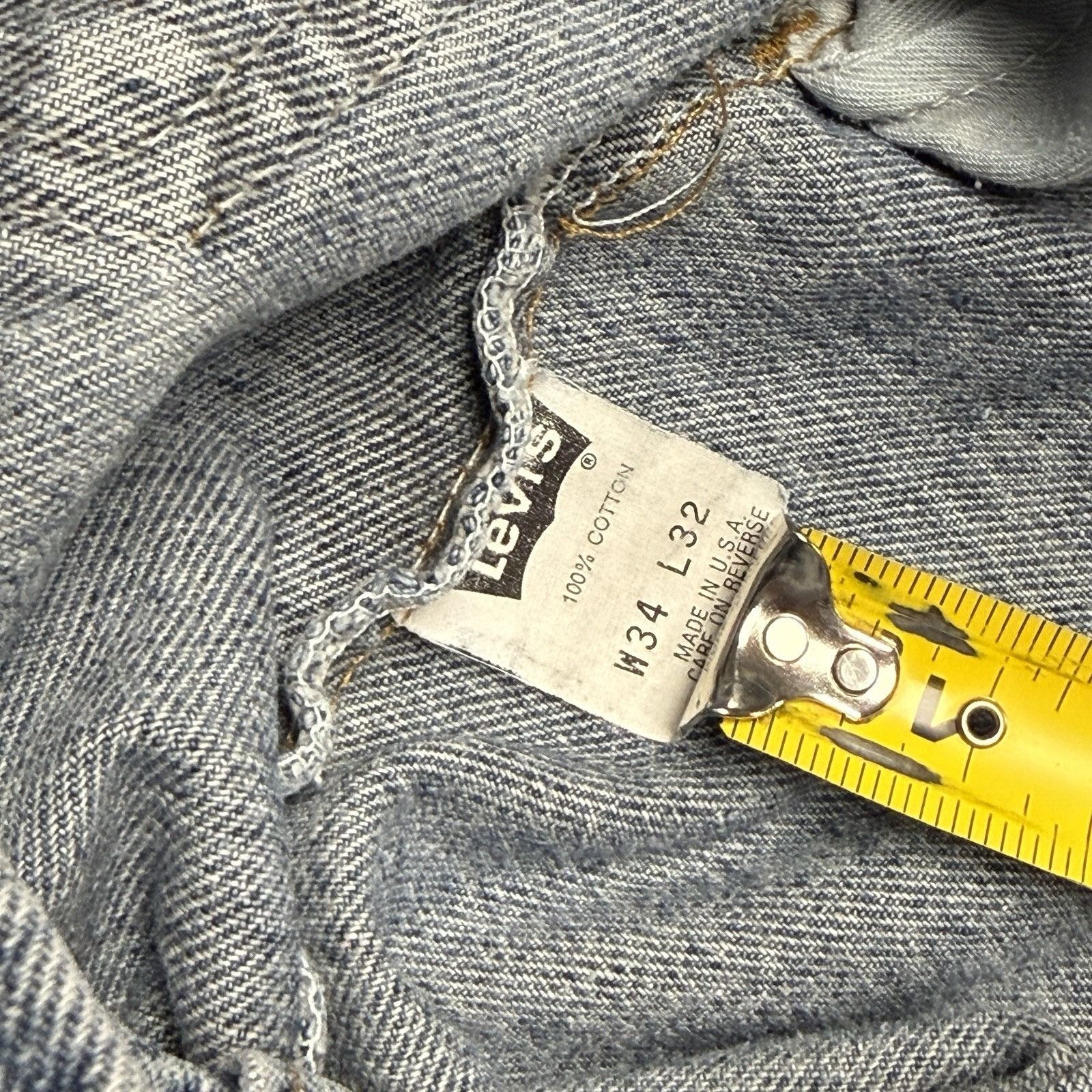 Levi's Vintage Levi's Jeans Mens 34x32 (32x30.5) Made in USA Size US 34 / EU 50 - 11 Thumbnail