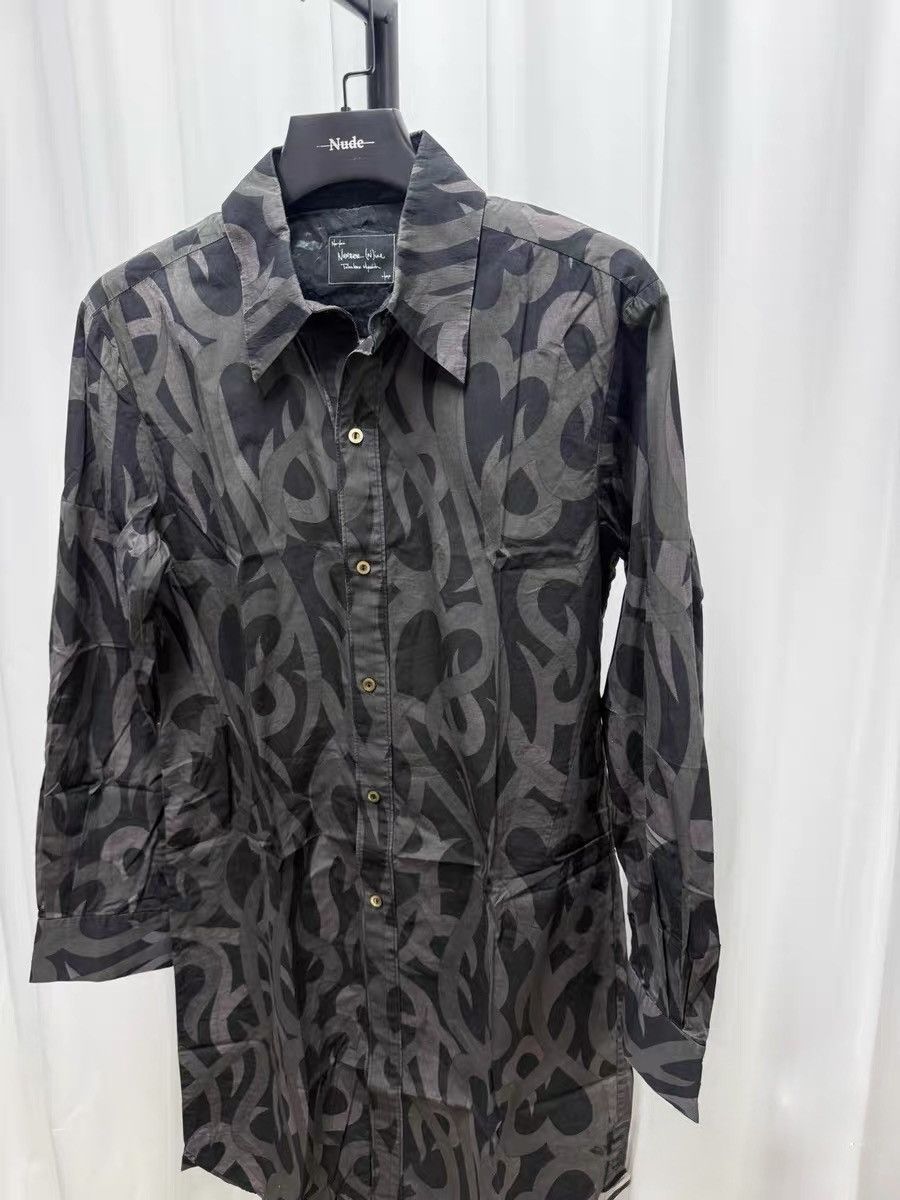 Number (N)ine Number (N)ine 04SS Thorn Long Shirt, Size 4 Size US L / EU 52-54 / 3 - 4 Thumbnail