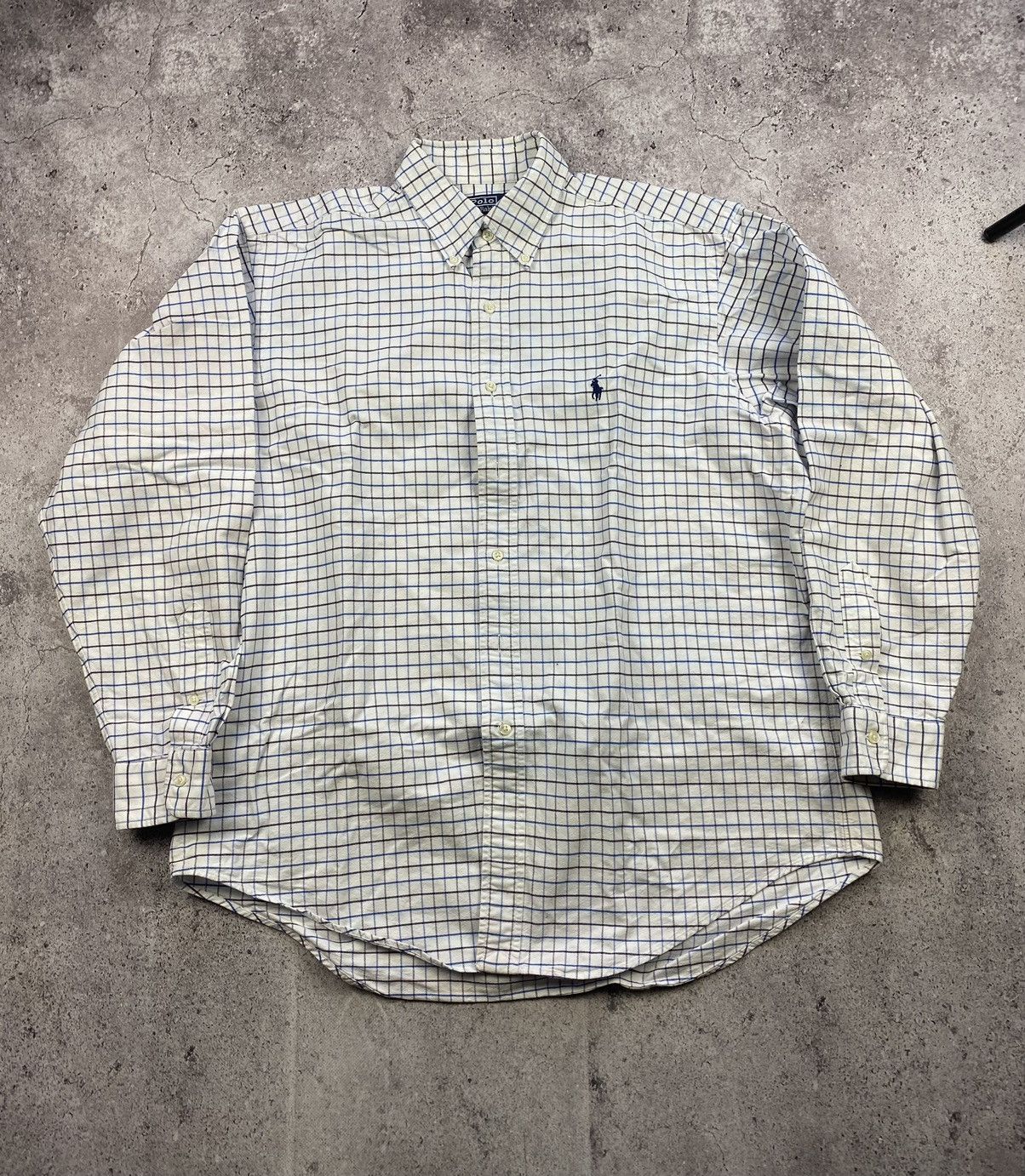 Polo Ralph Lauren × Vintage Vintage Y2K POLO RALPH LAUREN Checked Flannel Shirt 90 Style Size US L / EU 52-54 / 3 - 1 Thumbnail