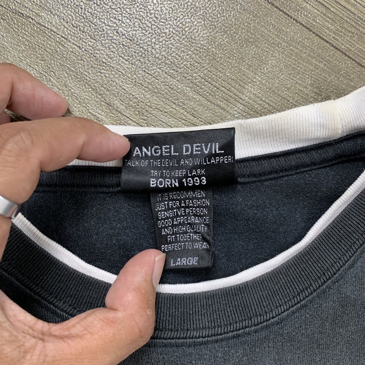 Japanese Brand Angel Devil Dragon Poem Y2K Double Layerd Size US L / EU 52-54 / 3 - 8 Thumbnail