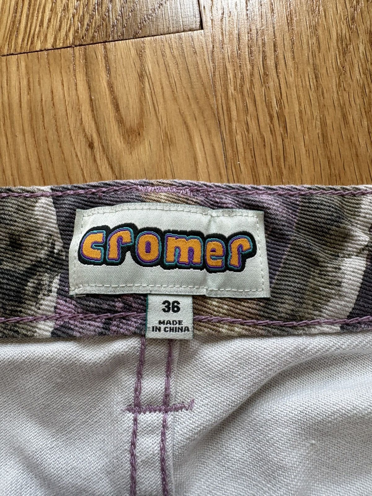 Huf HUF x Realtree Cromer Y2K Camo Denim Jorts Shorts Lilac 36 Size US 36 / EU 52 - 4 Thumbnail