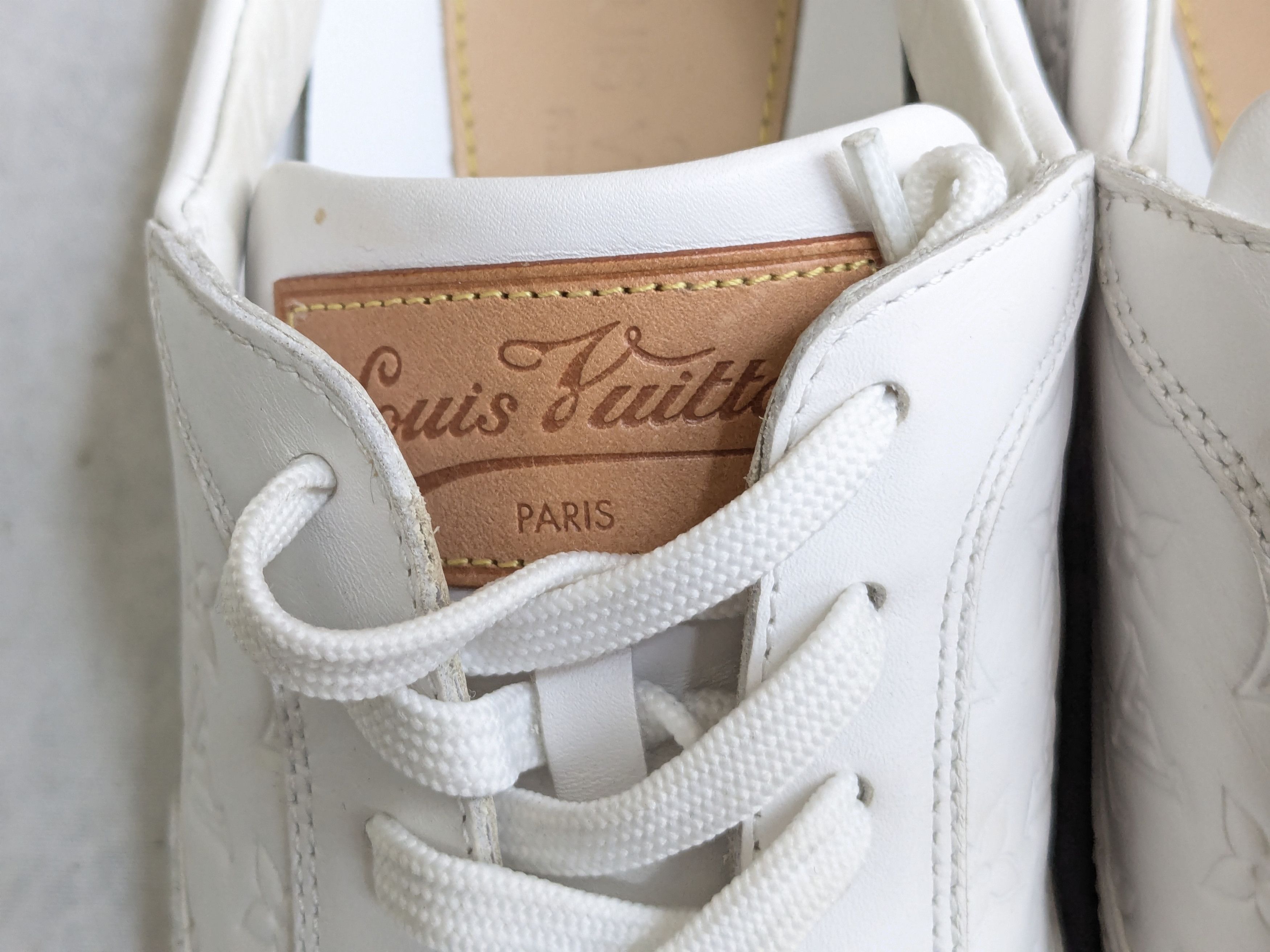Louis Vuitton Louis Vuitton Sneakers White 7.5 Monogram Logo High Tops Size US 7.5 / EU 40-41 - 8 Thumbnail