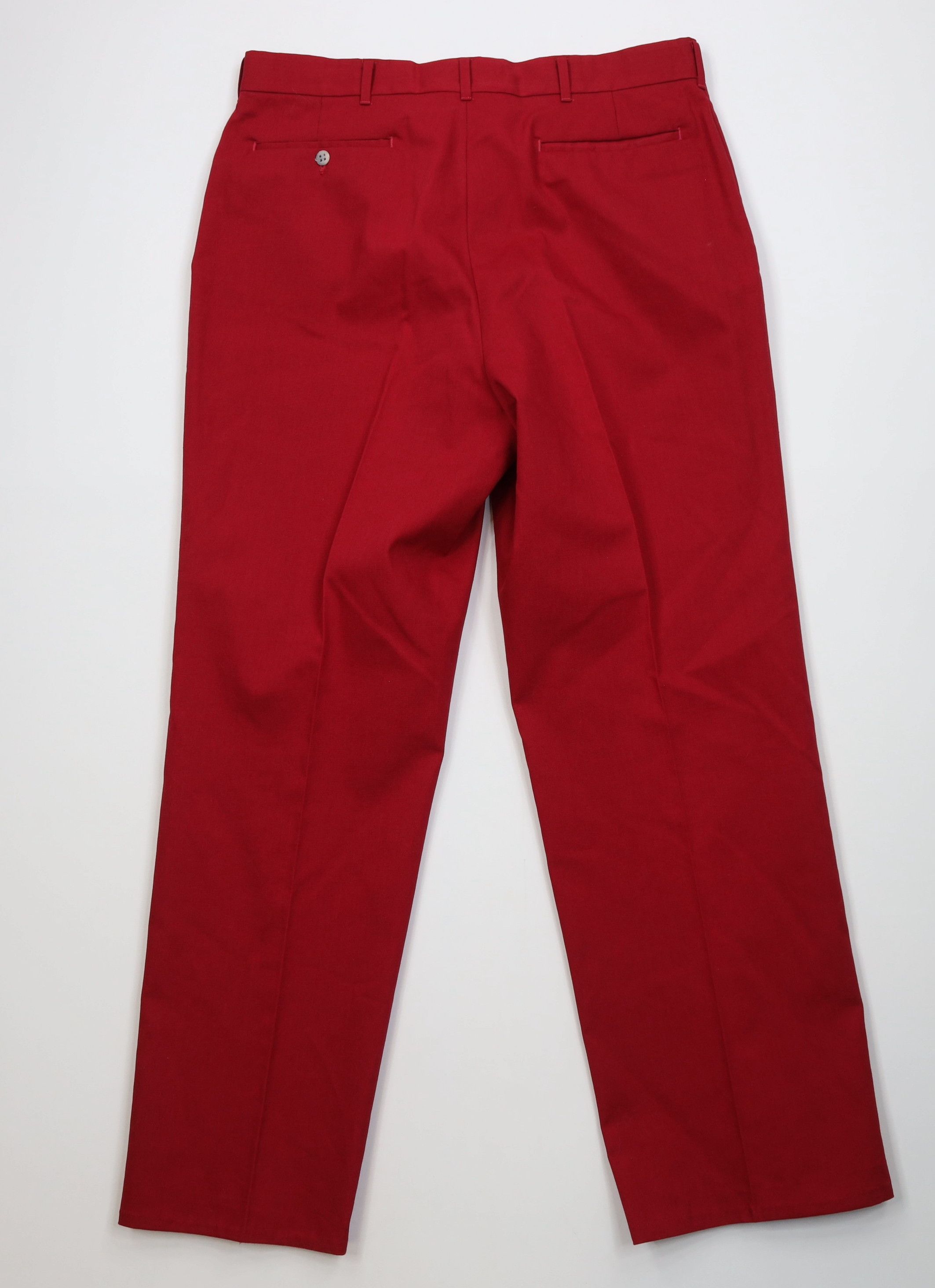 Vintage Vintage 70s Streetwear Flared Wide Leg Chino Pants Red USA Size US 36 / EU 52 - 12 Thumbnail