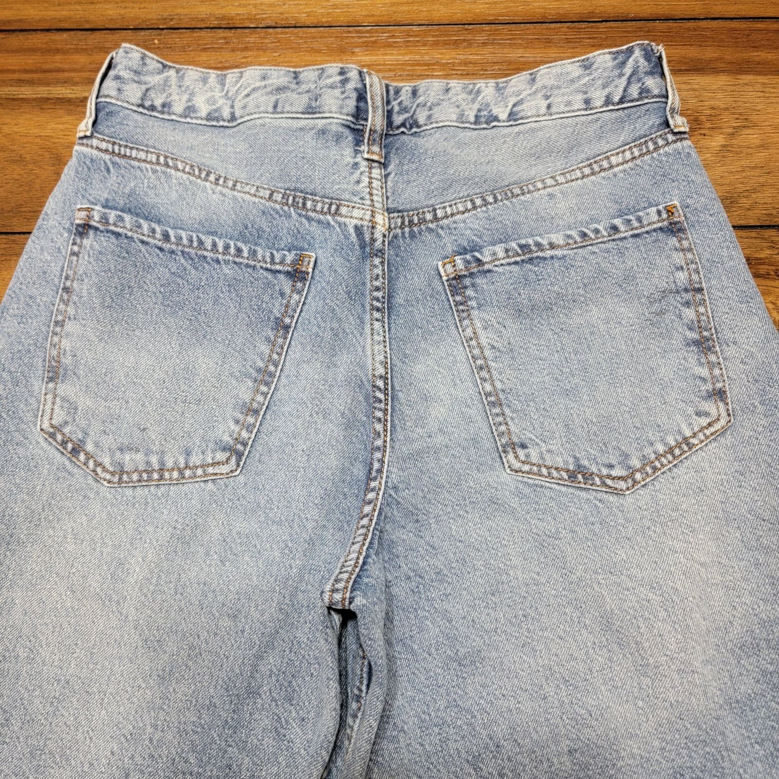 Other S.O.N.G. Wide-Leg Denim Jeans w/ Raw Hem - Size Junior 1/25 Size 27" / US 4 / IT 40 - 4 Thumbnail