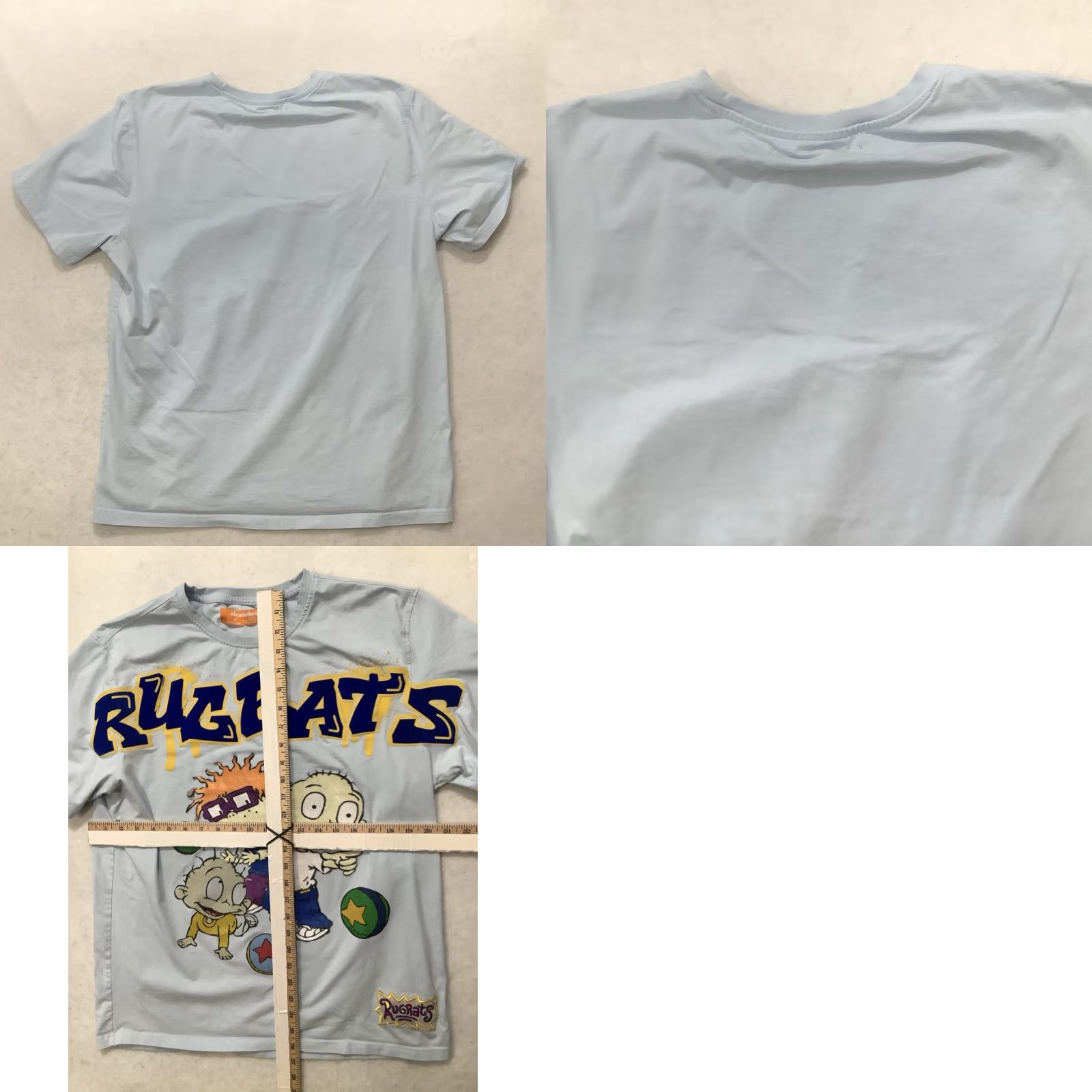 Nickelodeon Rugrats T Shirt Nickelodeon Blue XL Mens Embroidered Short Sleeve Cotton Felt Tommy Figure Size US XL / EU 56 / 4 - 8 Thumbnail