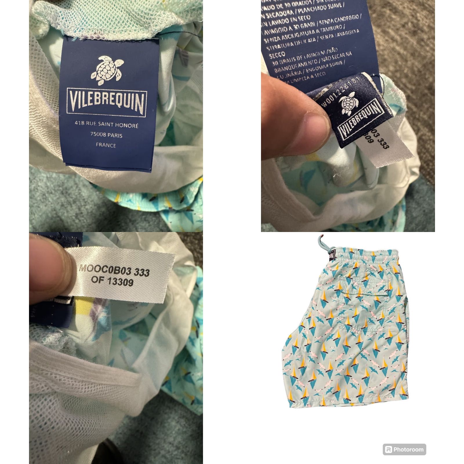 Vilebrequin Vilebrequin Bateaux Sur L'eau Moorea Trunks Lagon XXL W/Dustbag - Beach, Tropical, Multicolor, 50/50 Cotton-Poly Short Trunks Men, Quick Dry Size US 39 - 8 Thumbnail