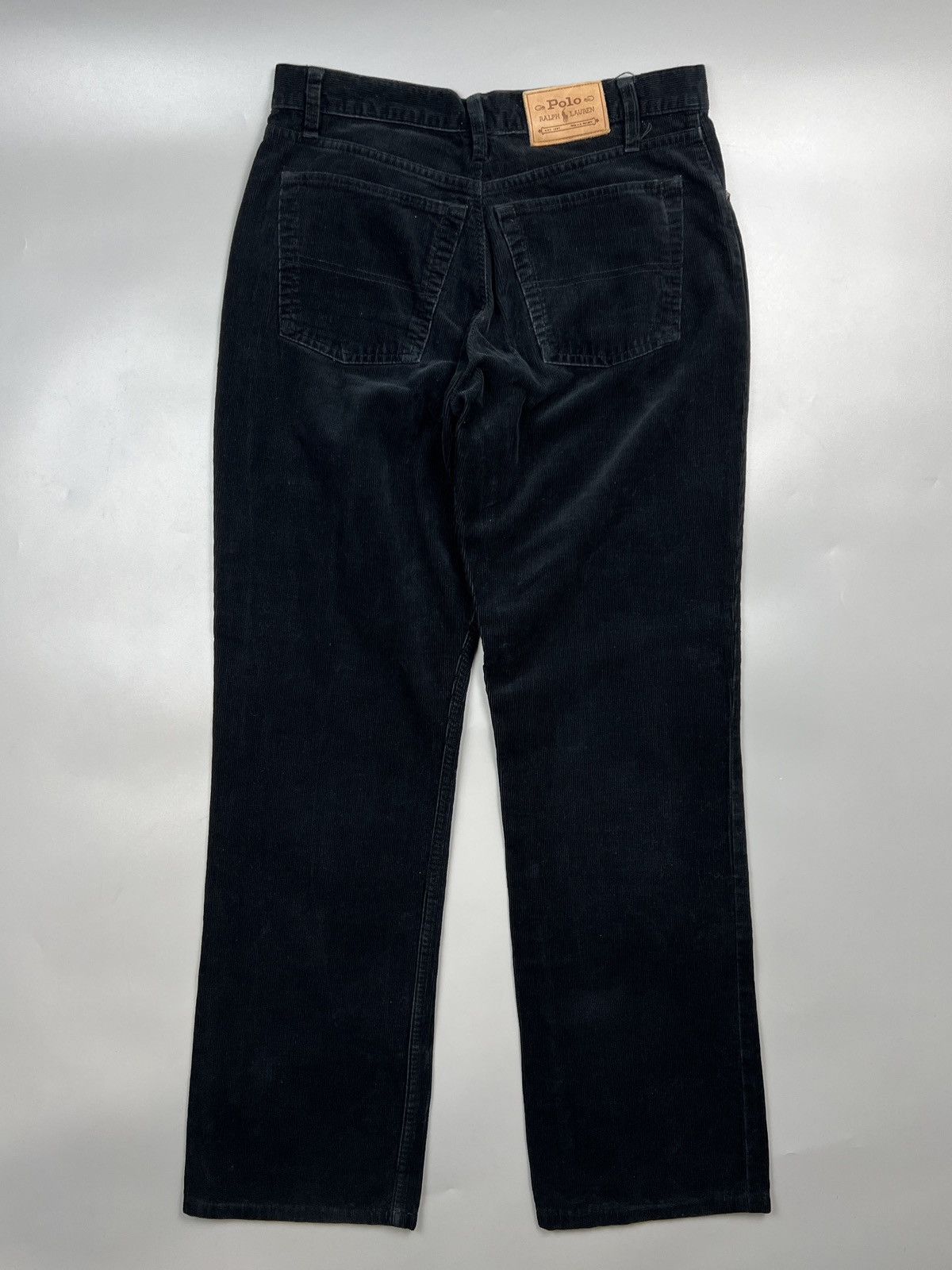 Polo Ralph Lauren Polo Ralph Lauren Black Corduroy Trousers Pants (Y0602) Size US 33 - 11 Thumbnail
