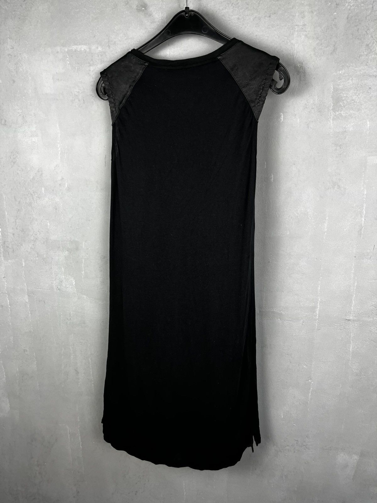 Allsaints All Saints Dress Knee Length Size Small Hi-Low Faux Leather Size S / US 4 / IT 40 - 6 Thumbnail