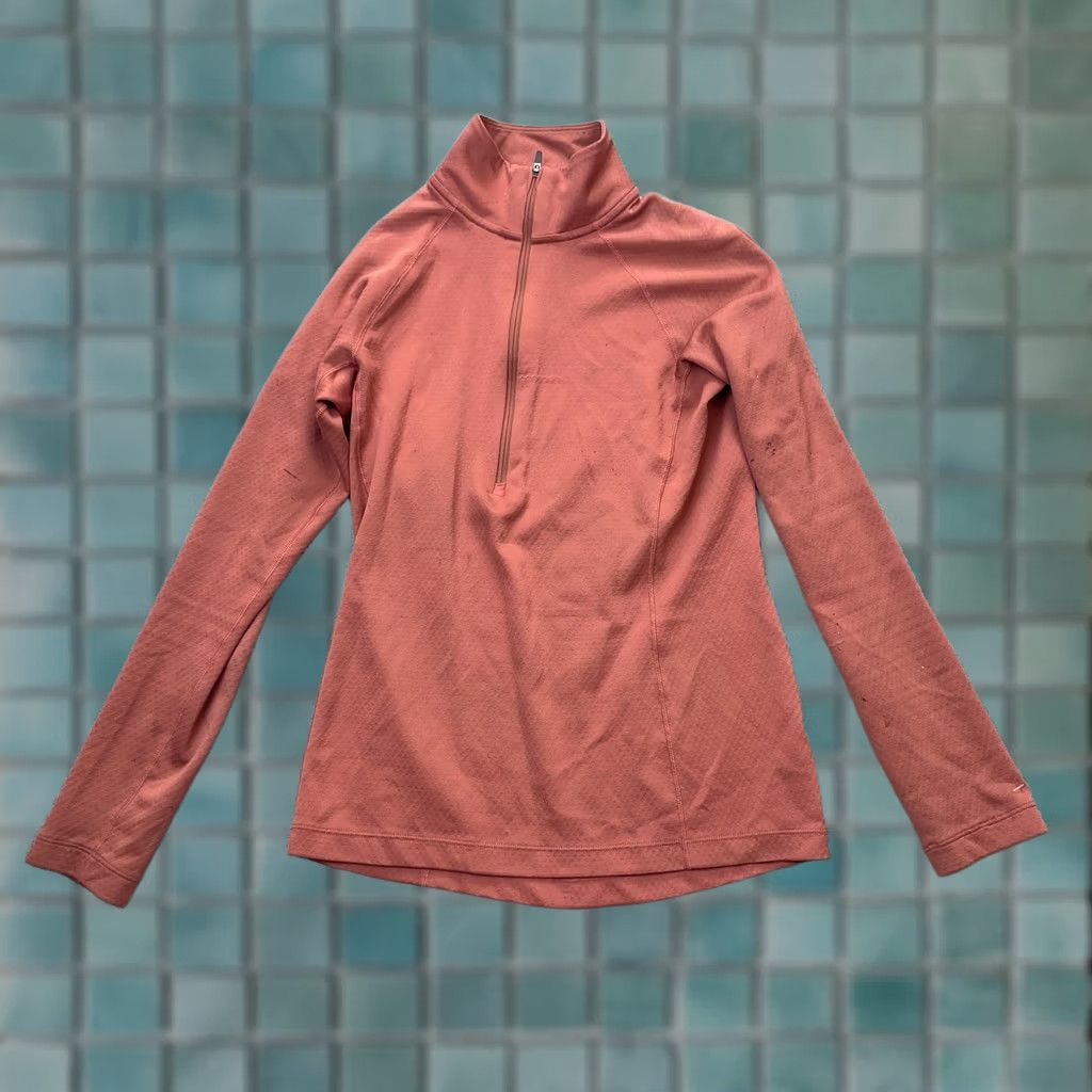 Patagonia Patagonia Top Womens Small Brown Capilene Midweight Baselayer Mock Neck Long Sleeve Casual Activewear Size S / US 4 / IT 40 - 1 Thumbnail