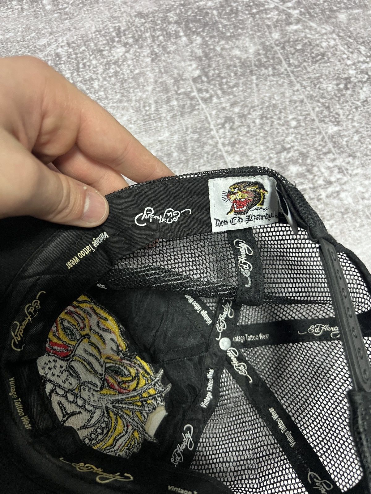 Ed Hardy Vintage Ed Hardy Cap By Christian Audigier All Over Print Size ONE SIZE - 4 Thumbnail