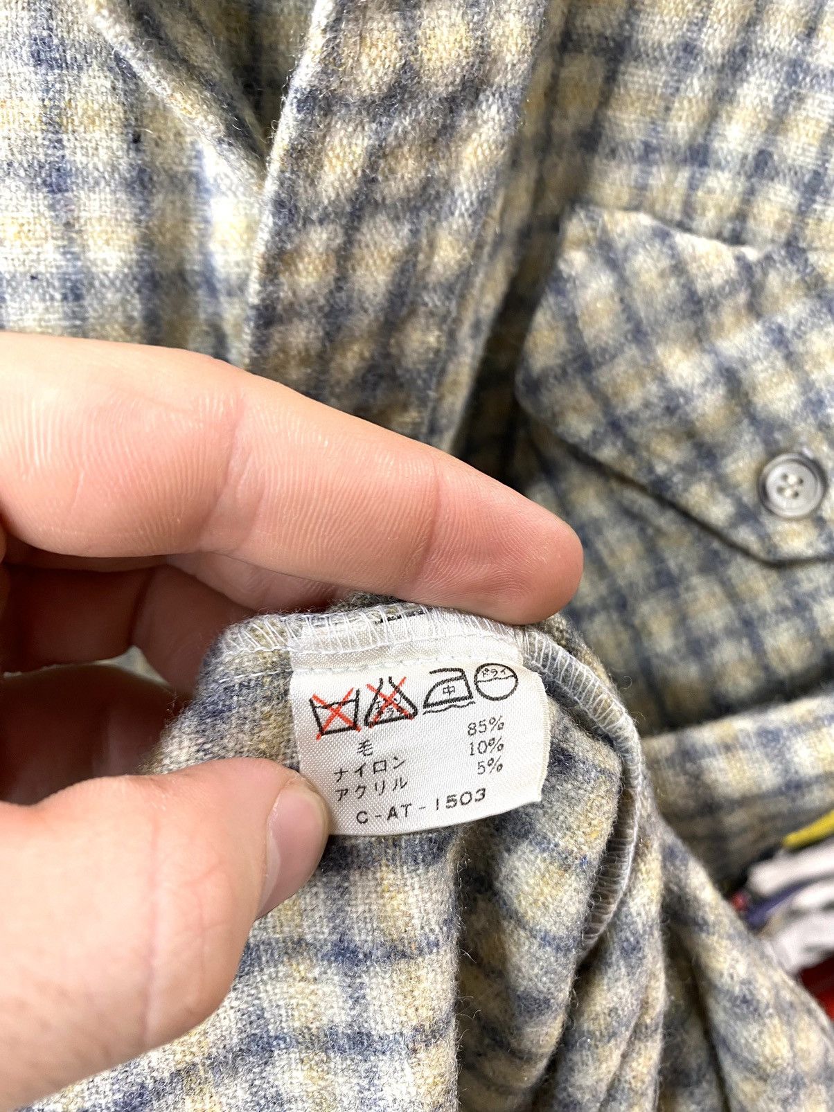 Vintage Rare! Vintage Spade Mashie Flannel Shirt Japan Brand Size M / US 6-8 / IT 42-44 - 7 Thumbnail