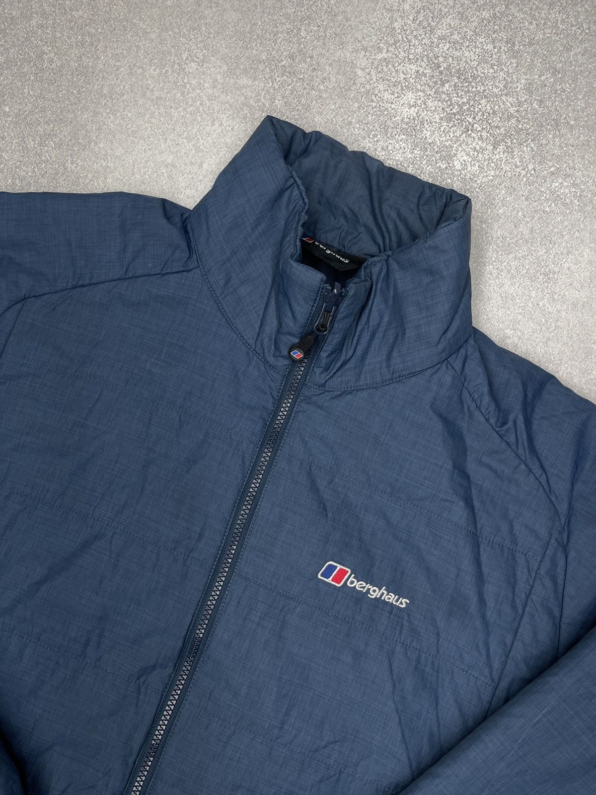 Mens Berghaus Nylon Puffer Jacket Blue Outdoor Gorpcore