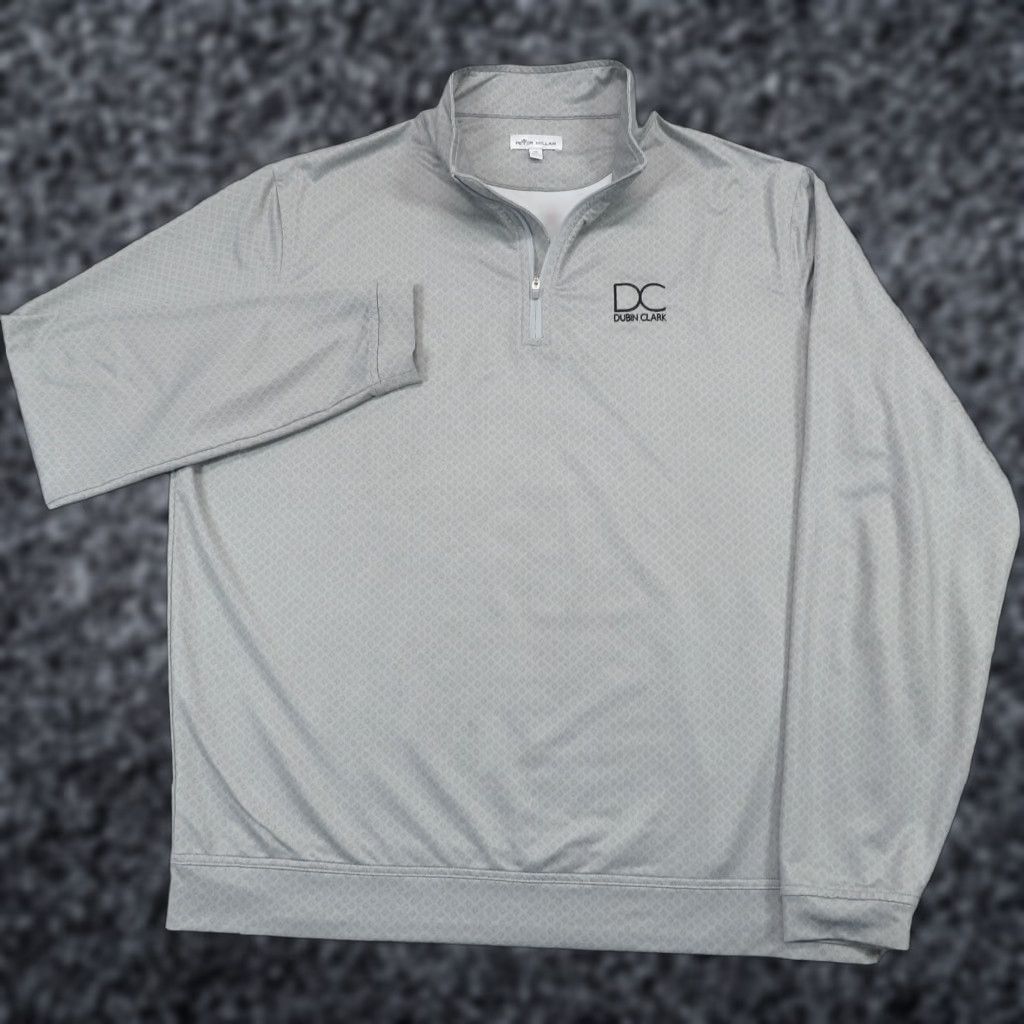 Peter Millar Peter Millar 1/4 Zip Mens XL Grey Sweater Perth Pullover Ace Spades Poker Gamble Size US XL / EU 56 / 4 - 1 Thumbnail