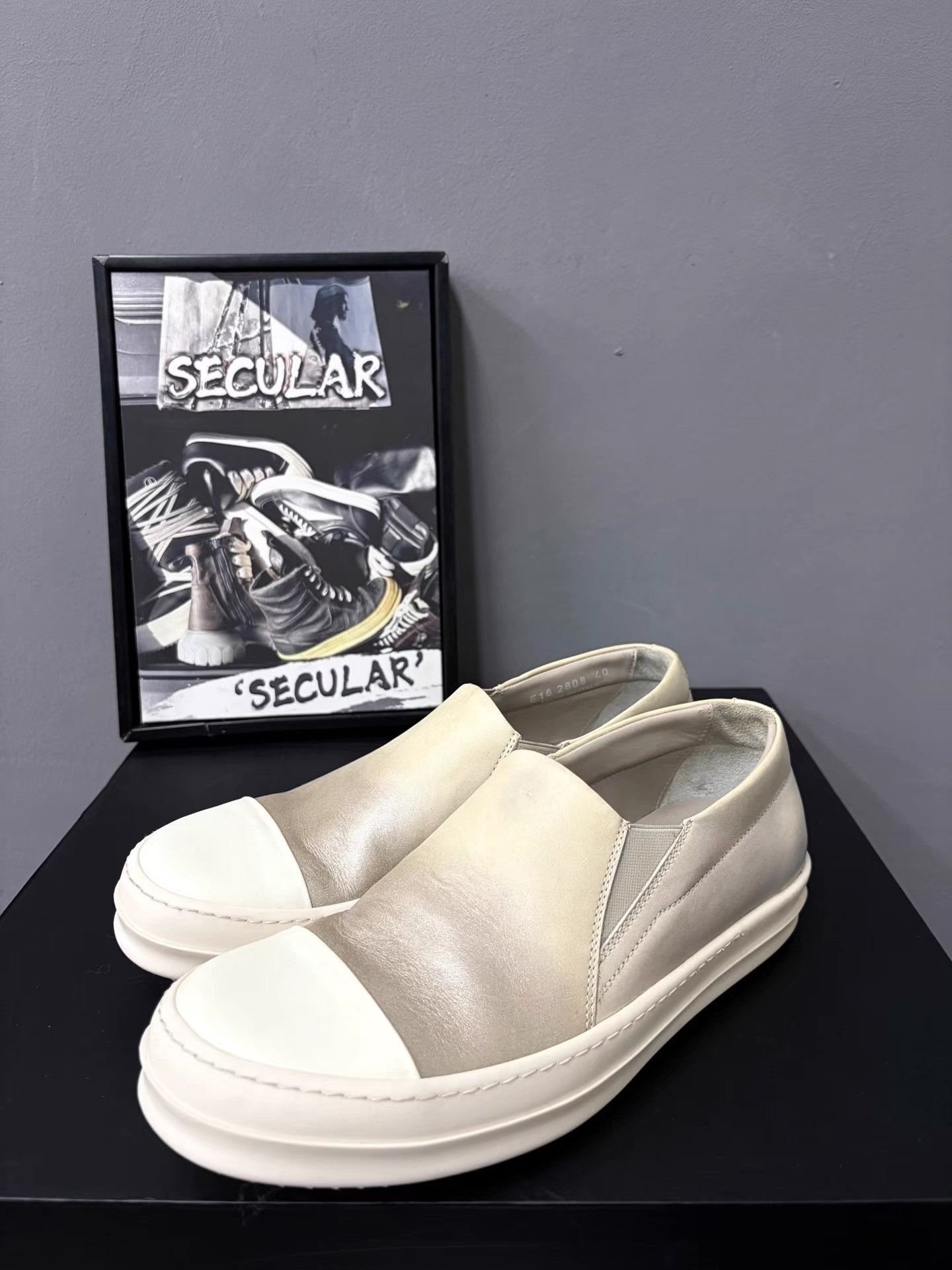 Rick Owens Rick Owens Mainline Leather Big Converse Slip-On K34 Size US 7 / EU 40 - 1 Thumbnail