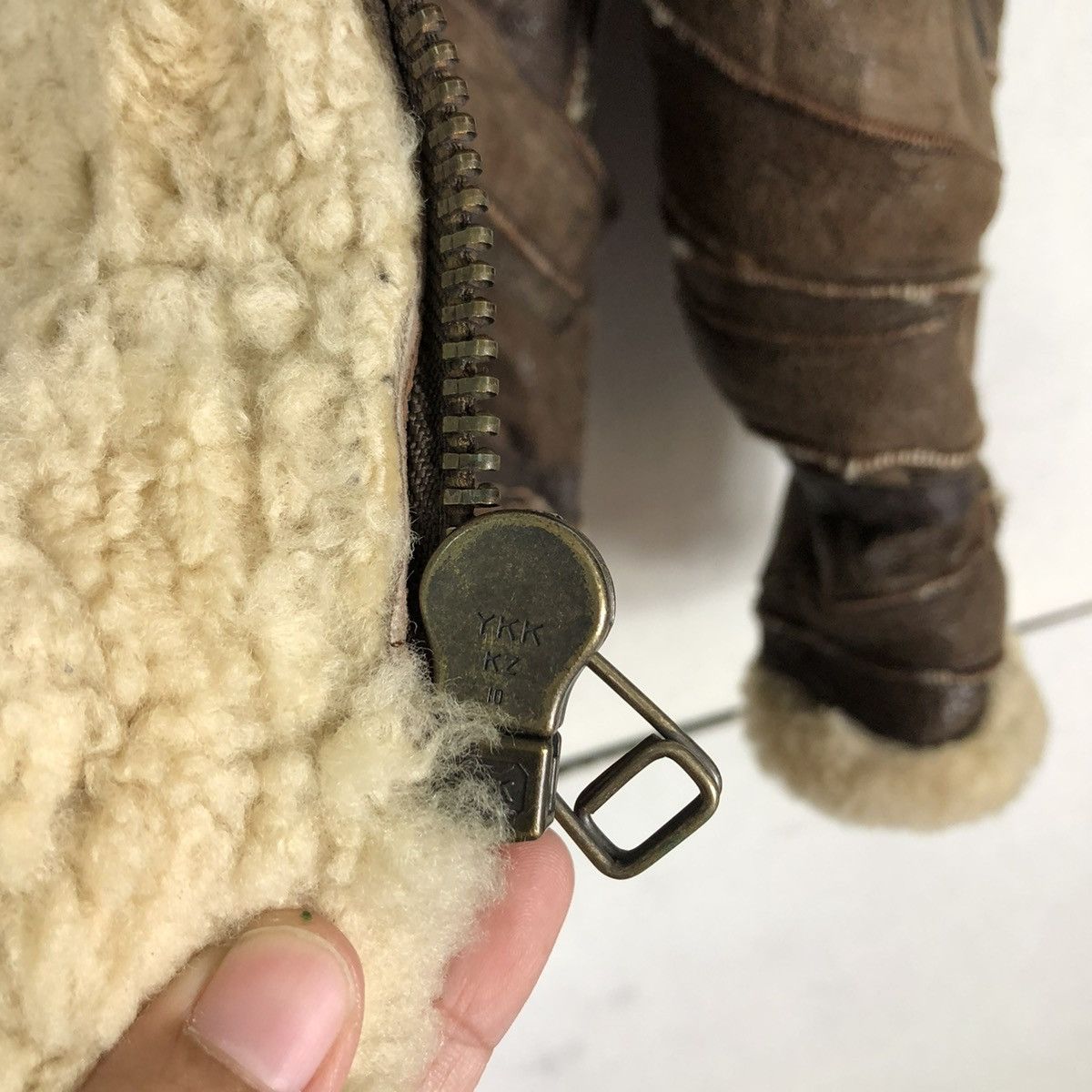 Japanese Brand 🔥VINTAGE SHEARLING B3 JACKET PATCH WORK HAI SPORTING GEAR Size US M / EU 48-50 / 2 - 17 Thumbnail