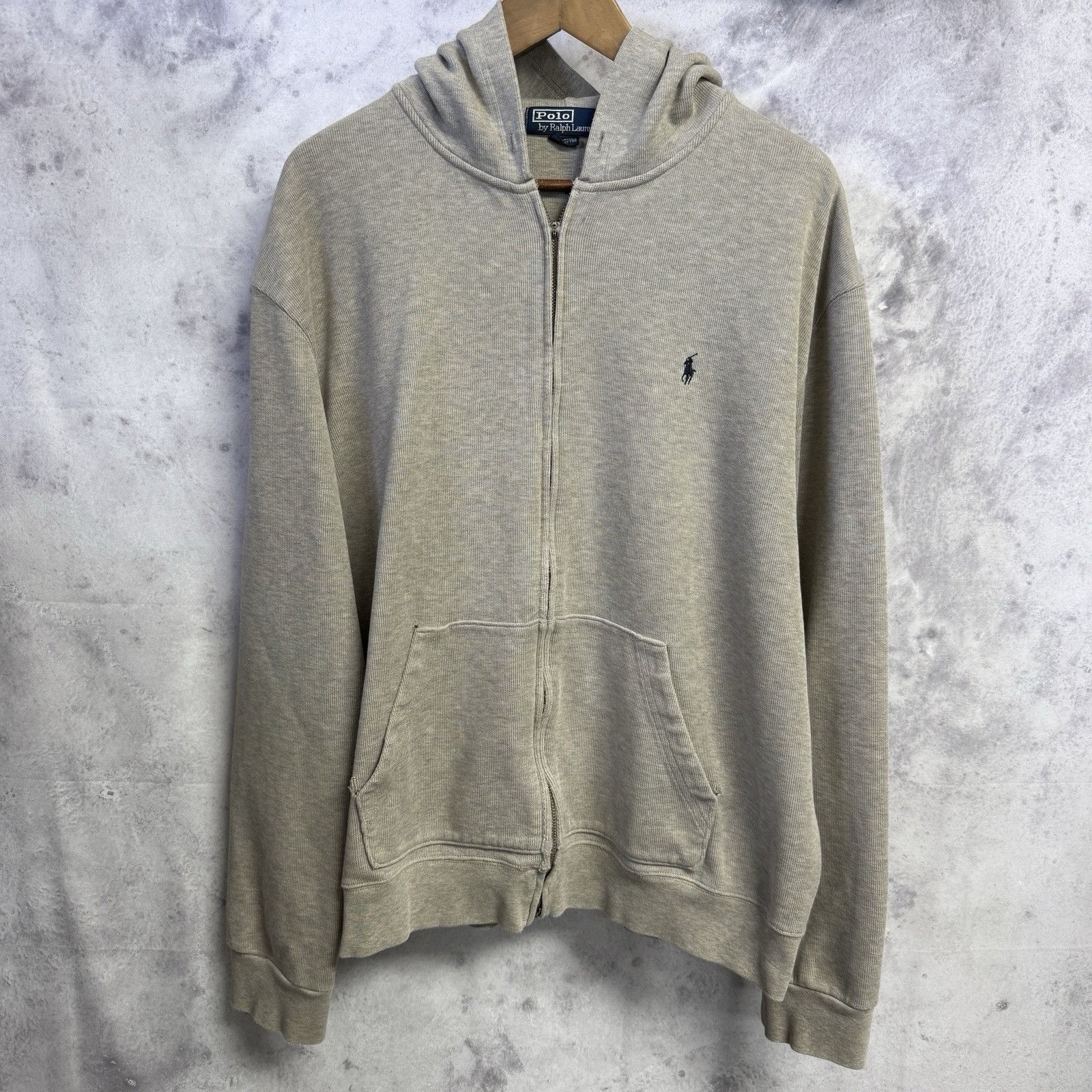 Polo Ralph Lauren Vintage Polo Ralph Lauren Hoodie Sweatshirt Mens XL 26x Gray Size US XL / EU 56 / 4 - 1 Thumbnail