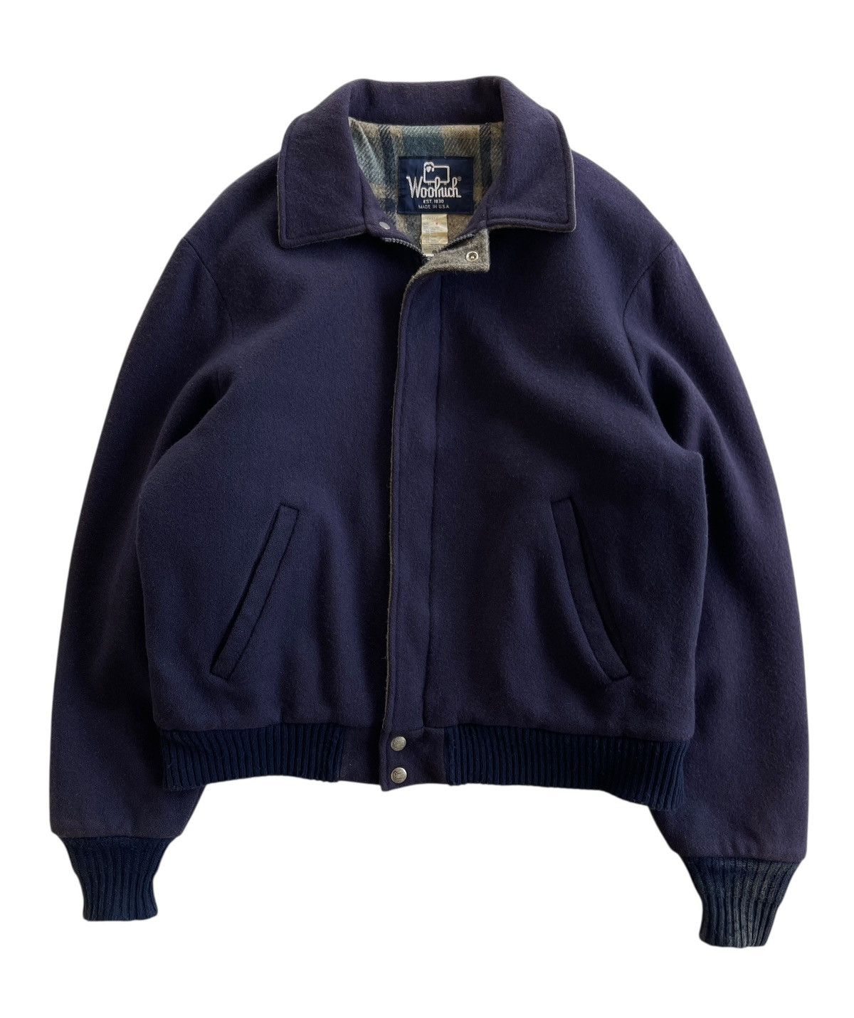 Woolrich Woolen Mills 80s Woolrich Wool Bomber Jacket Size US M / EU 48-50 / 2 - 1 Thumbnail