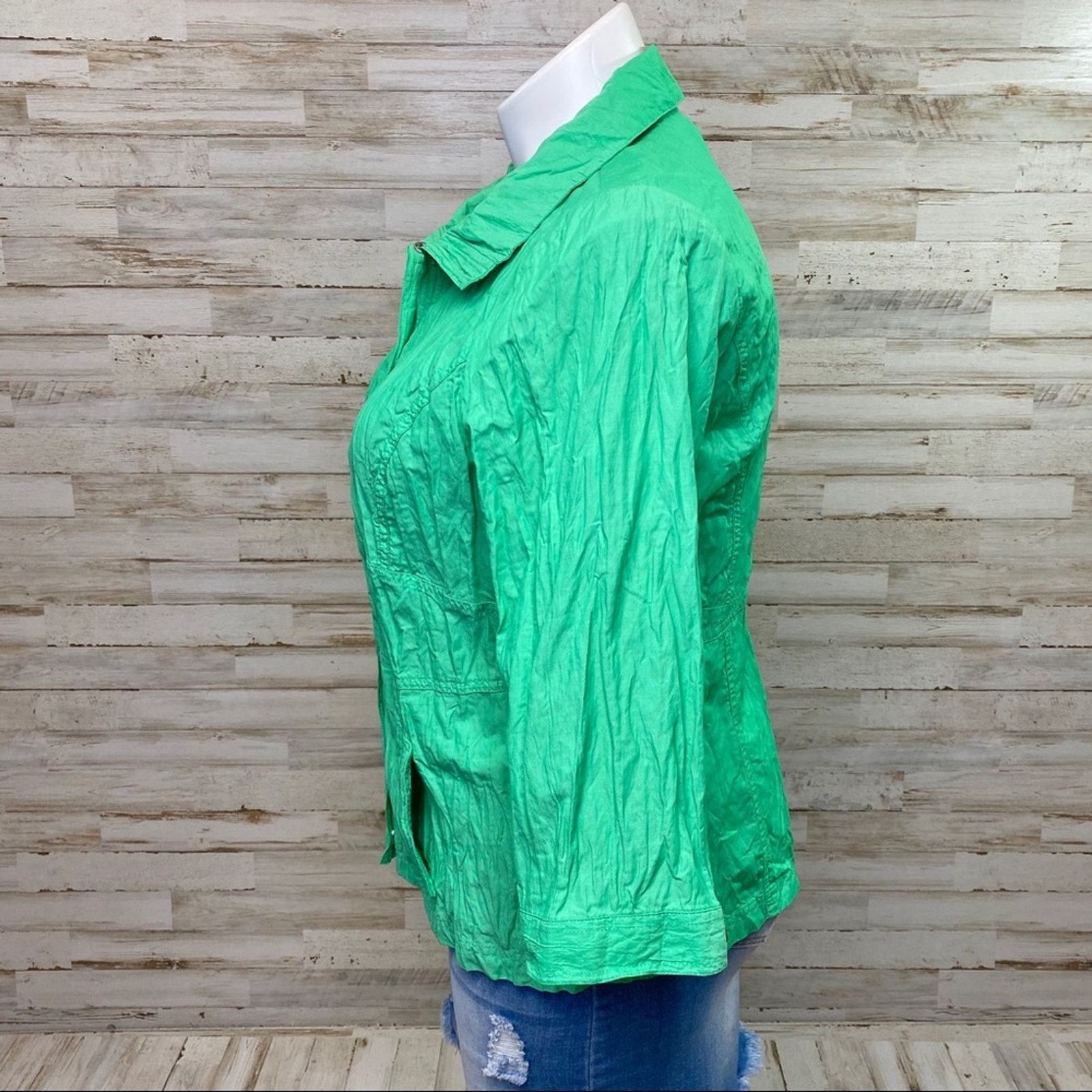 Chicos Zenergy by Chico’s Hayden Crinkle Jacket Size Chico's 2 or L Size L / US 10 / IT 46 - 6 Thumbnail