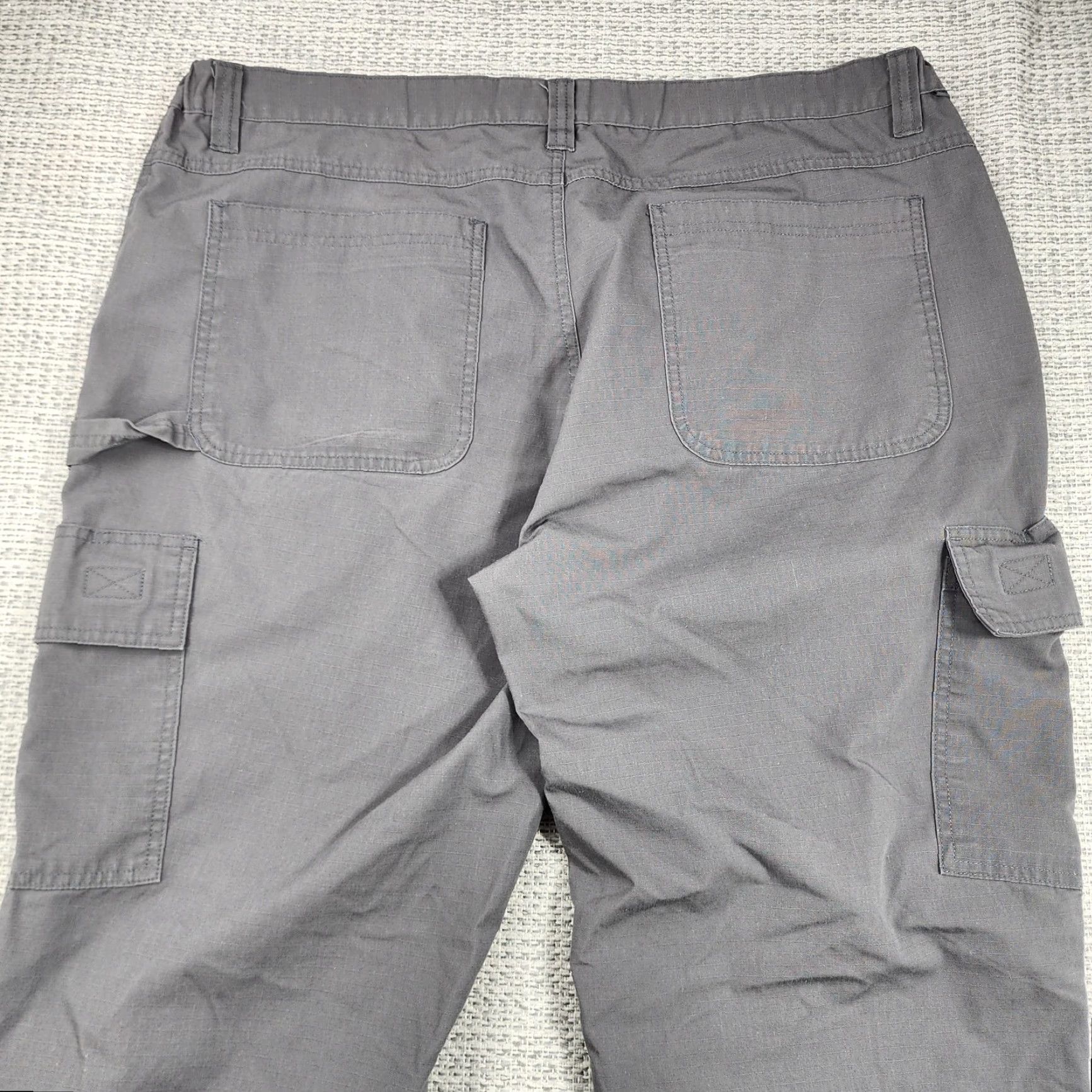 Vintage Iron & Haft Pants Mens 42x32 Cargo Workwear Utility Benchmark Pockets Gauge Gray Size US 42 / EU 58 - 5 Thumbnail