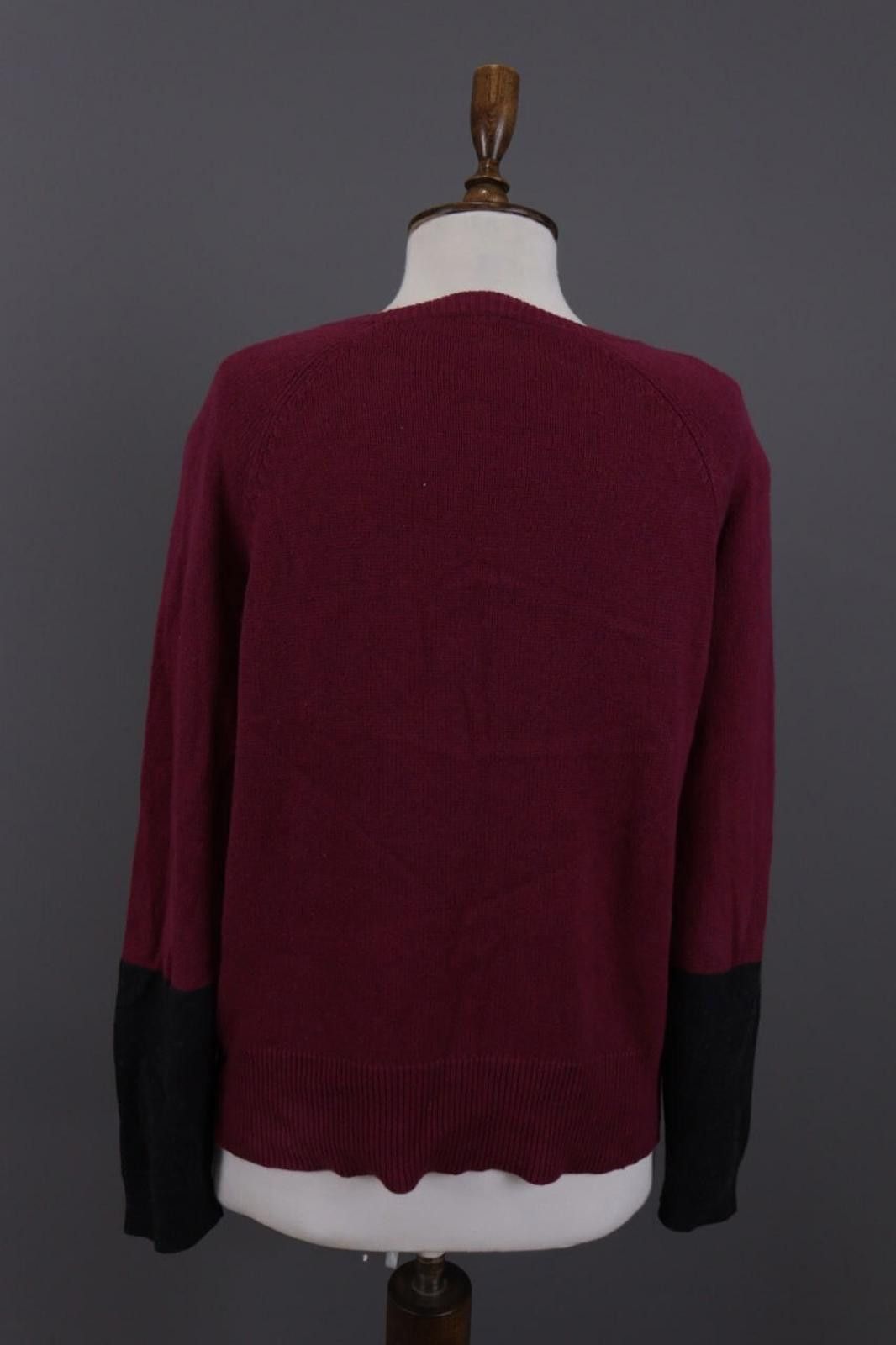 Eileen Fisher Eileen Fisher Burgubdy Lagenlook Cotton Sweater Size M Size M / US 6-8 / IT 42-44 - 9 Thumbnail