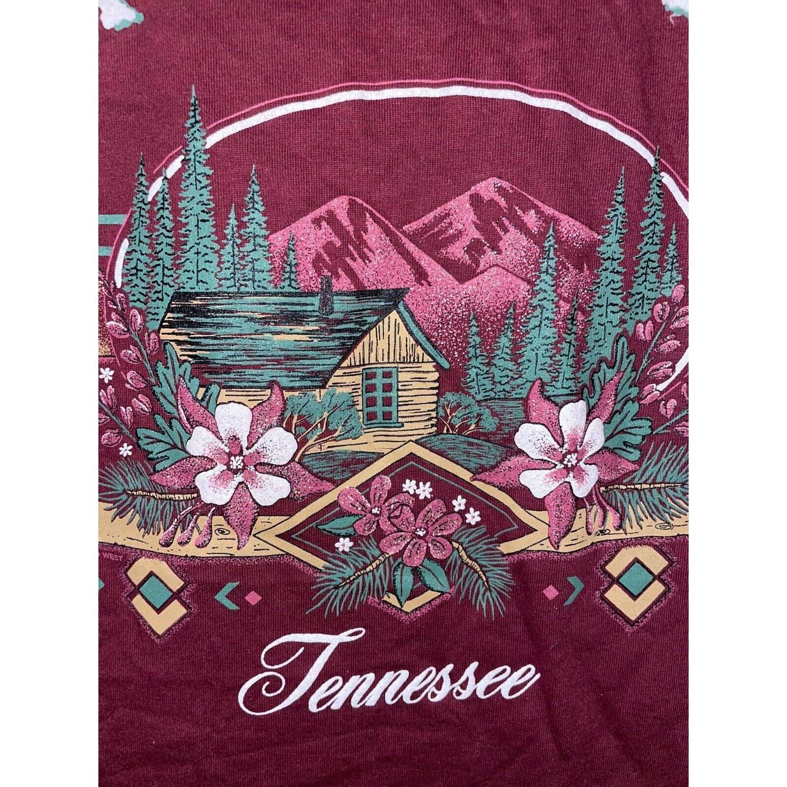 Jerzees Vintage Gatlinburg Tennessee Shirt Cabin Mountain VTG Tee L Size US L / EU 52-54 / 3 - 3 Thumbnail
