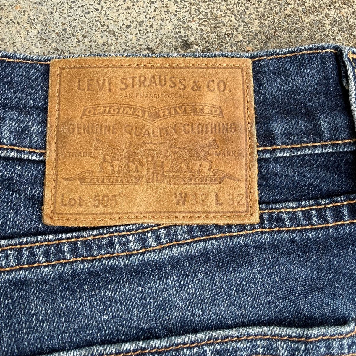 Levi's LEVI'S PREMIUM 505 MUD WASHED DENIM JEAN PANTS Size US 32 / EU 48 - 12 Thumbnail