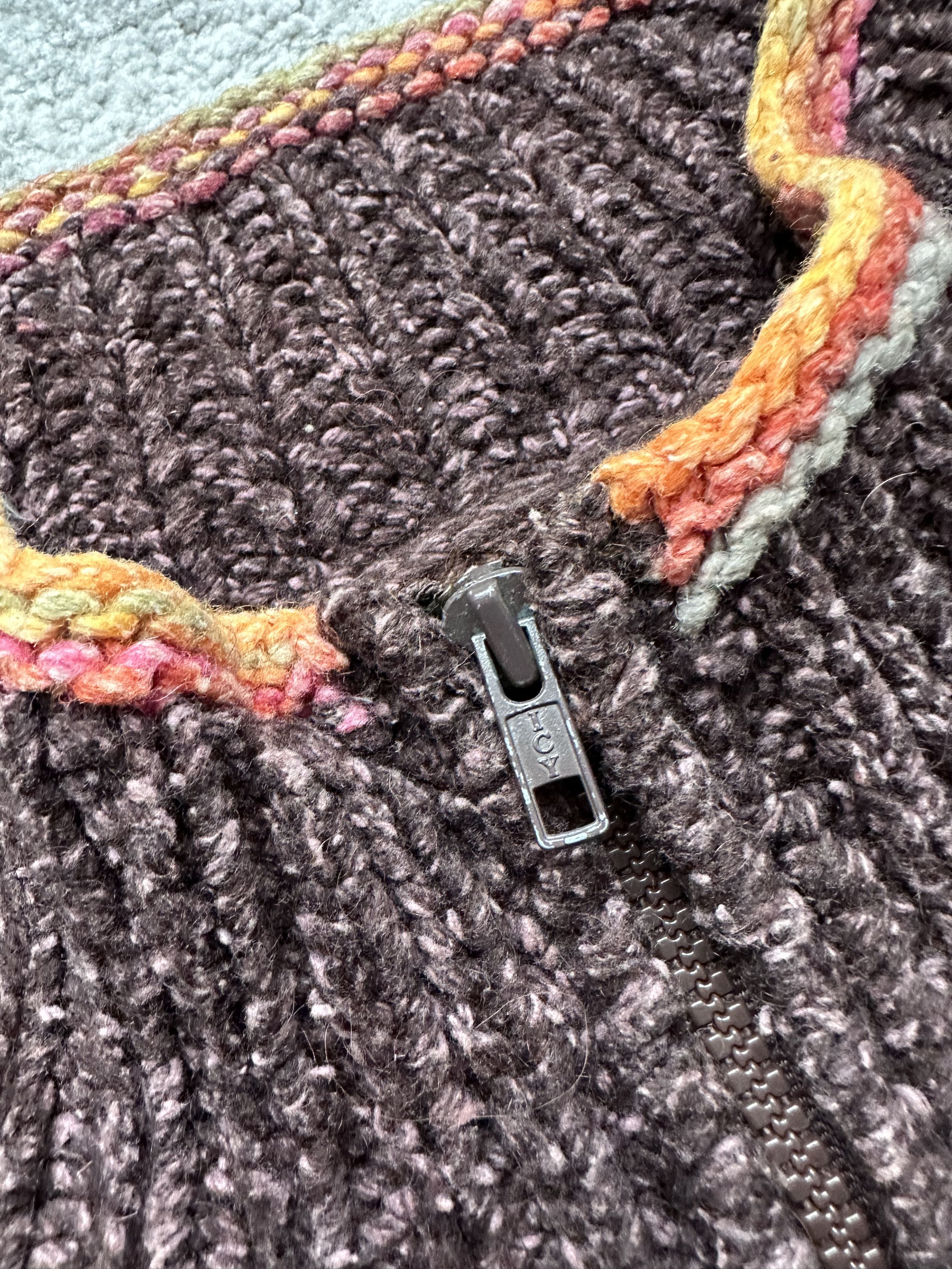 Other Pachamama Vintage Zip Sweater Size L / US 10 / IT 46 - 5 Thumbnail