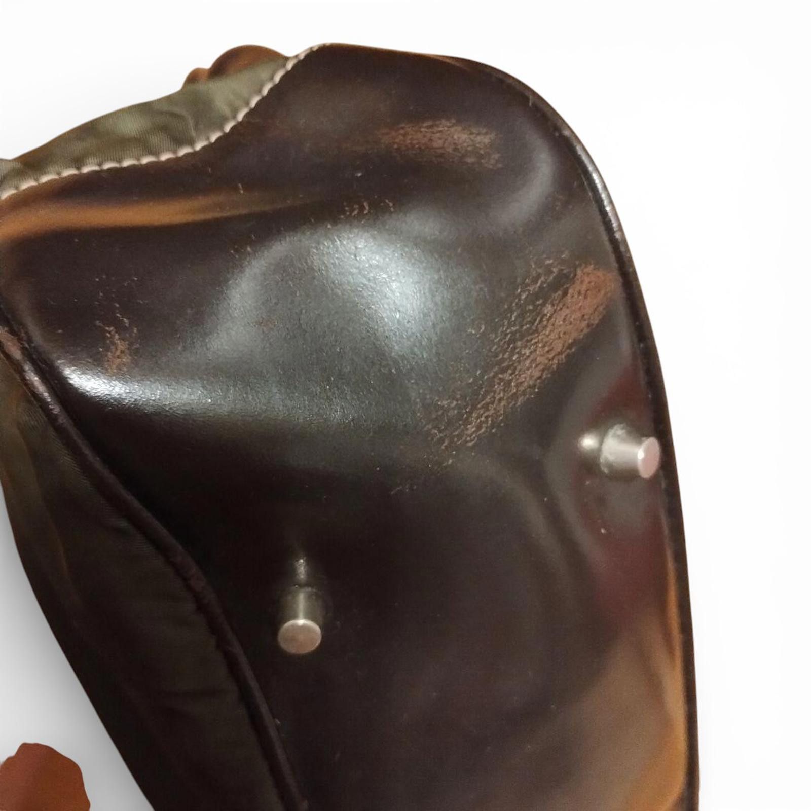 Prada Prada - Handbag in Olive Green and Dark Brown Size ONE SIZE - 8 Thumbnail