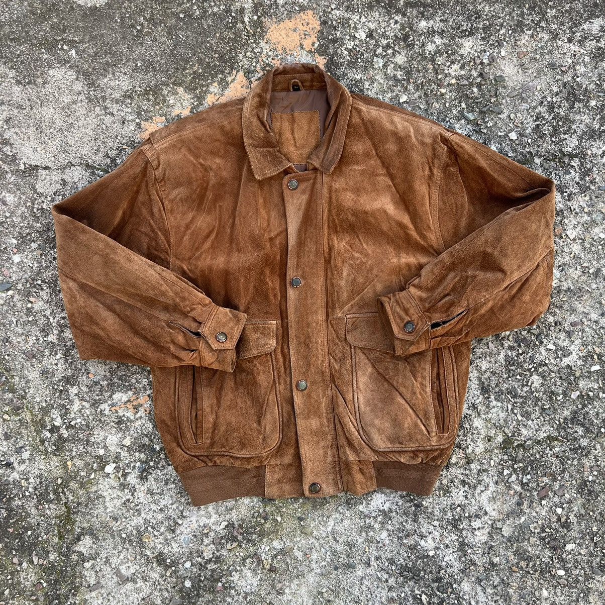 Leather × Vintage Vintage Genuine Real Leather Jacket High Quality Rock Punk Size US XL / EU 56 / 4 - 1 Thumbnail