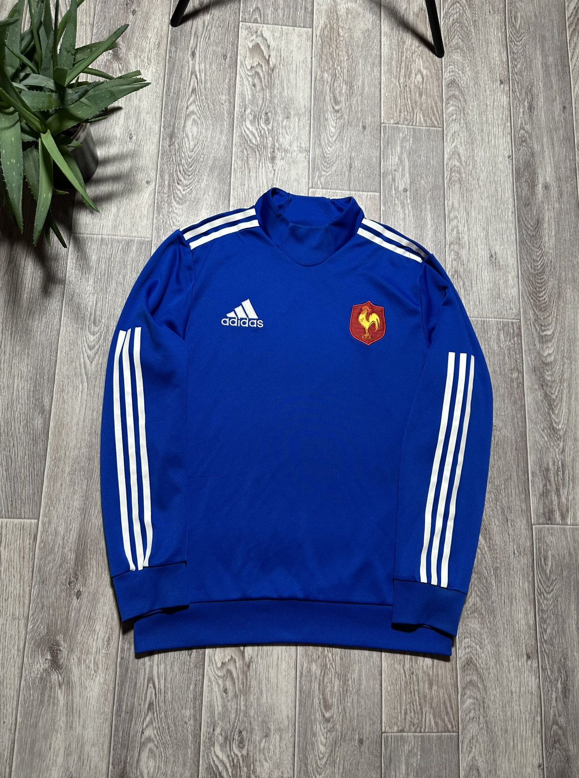 Adidas Adidas France Rugby Tech Training Sweatshirt 2014-2015 Size US M / EU 48-50 / 2 - 1 Thumbnail