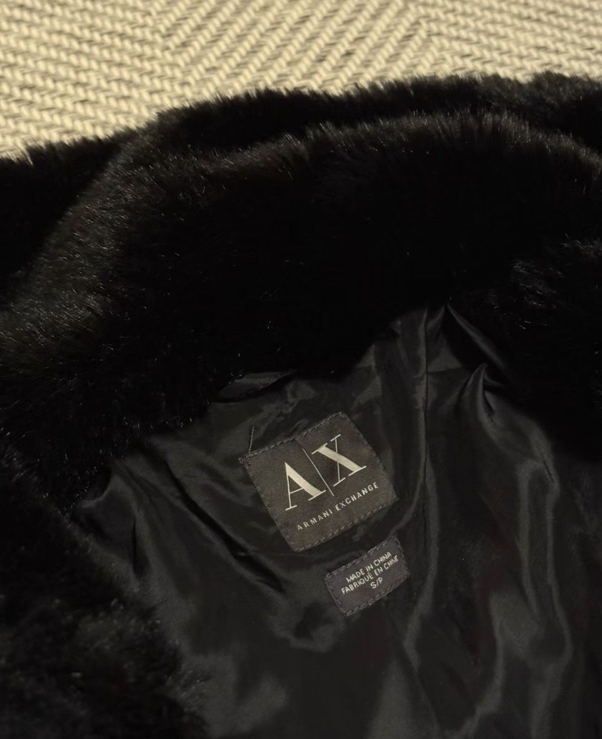 Armani Armani Exchange 00s Faux Fur Collar Belted Long Coat K24 Size US S / EU 44-46 / 1 - 5 Thumbnail