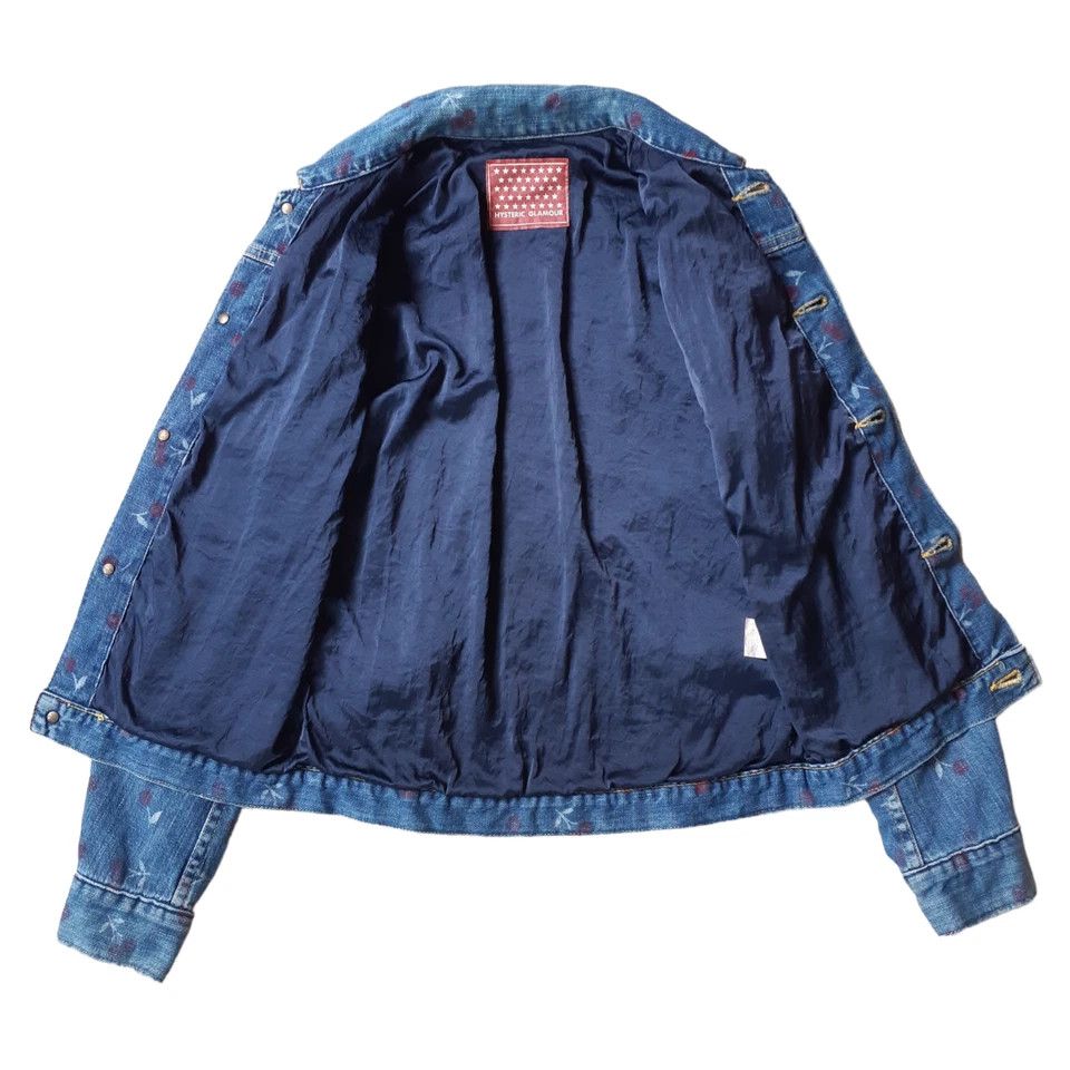 Hysteric Glamour Hysteric Glamour Cherry Print Denim Jacket Cinch Back Size S / US 4 / IT 40 - 6 Thumbnail