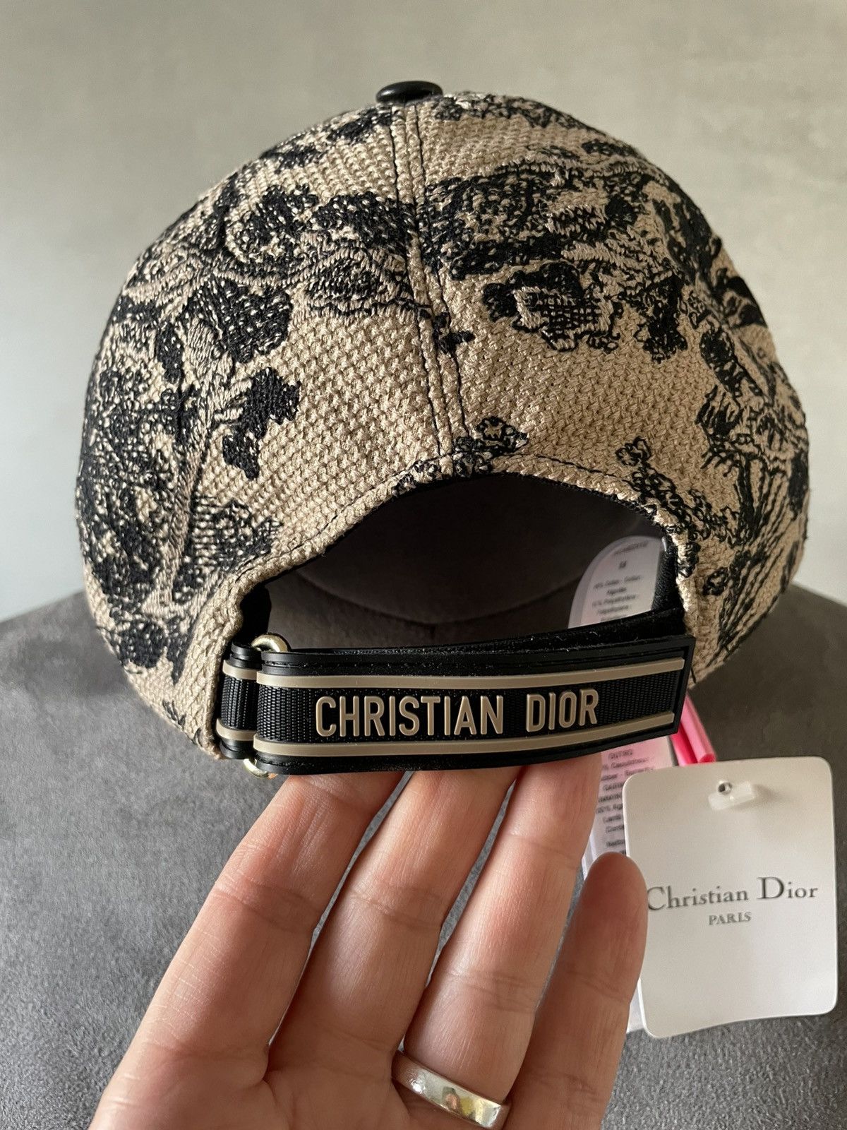 Dior CHRISTIAN DIOR Unisex cap toile de jouy new Size ONE SIZE - 4 Thumbnail