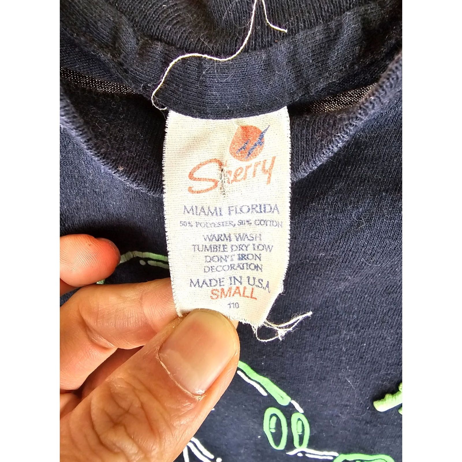 Disney VINTAGE Disney T-Shirt Mens Small Mickey Mouse Black Cotton 80s Short Sleeve Round Neck Paper Thin Single Stitch Count 16in Chest 23in Length Size US S / EU 44-46 / 1 - 6 Thumbnail