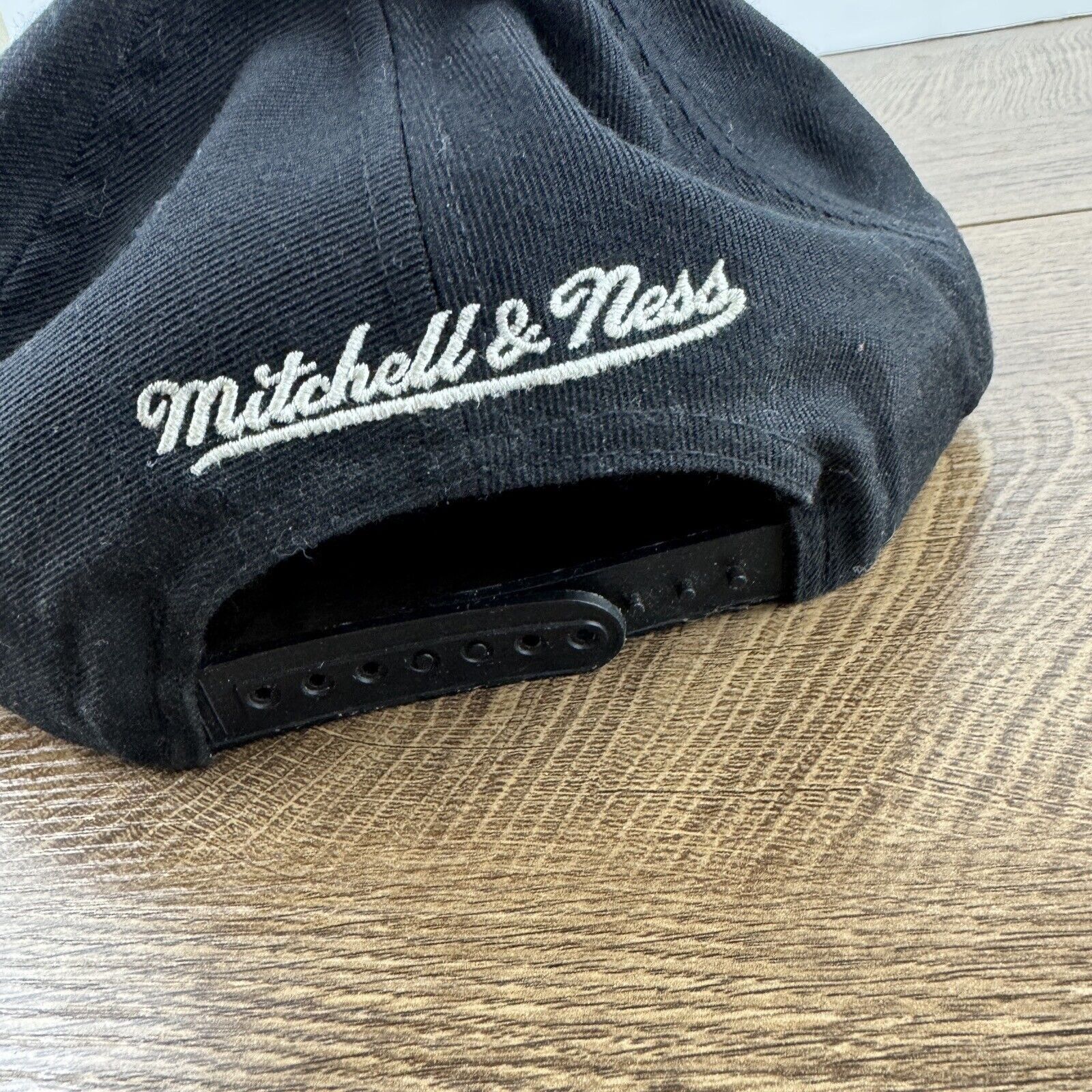 Mitchell & Ness Golden State Warriors Hat Snapback Black Hat Adjustable Mitc Size ONE SIZE - 9 Thumbnail