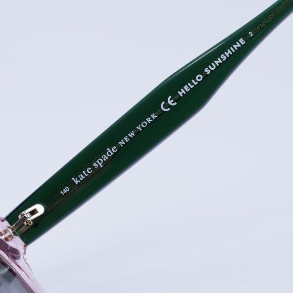 Kate Spade Kate Spade AMELIE/G/S 035J JP Sunglasses Pink Cat Eye Frame Size ONE SIZE - 8 Thumbnail