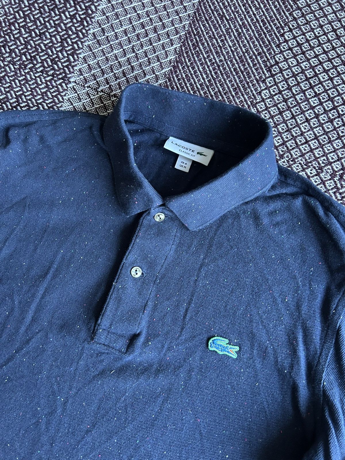 Lacoste Lacoste Classic Fit Luxury Style Long Sleeve Shirt Size M Size US M / EU 48-50 / 2 - 6 Thumbnail