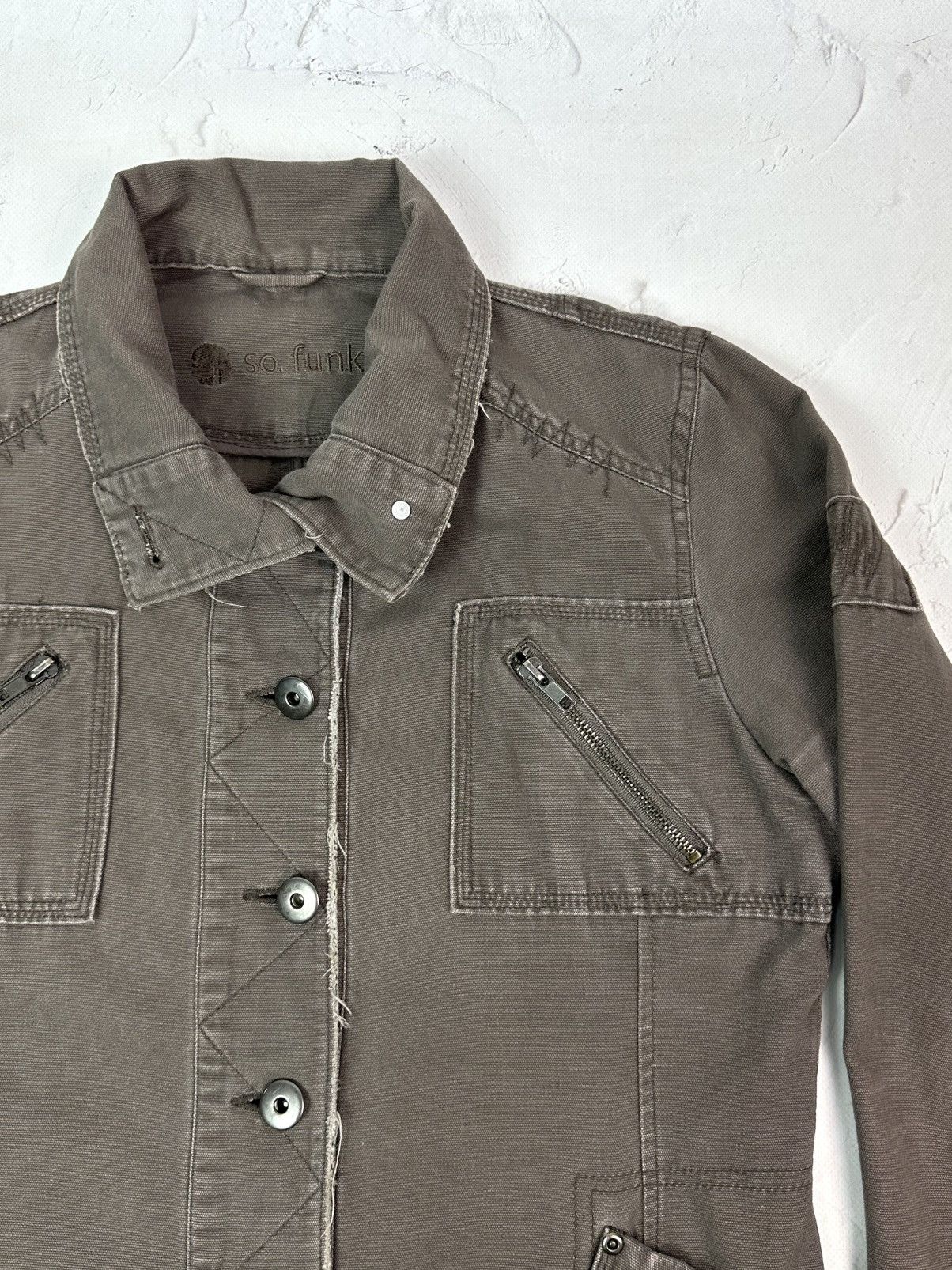 Vintage Vintage Washed Brown Multi pocket Jacket Size XL / US 12-14 / IT 48-50 - 6 Thumbnail
