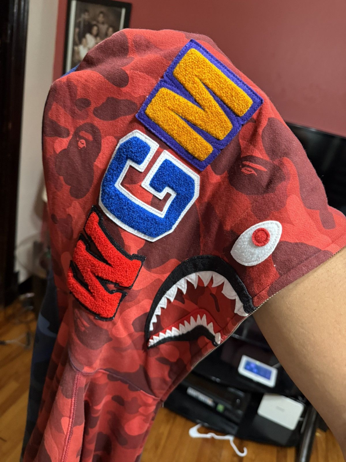 Bape Bape Red Camo Blue Camo Zip Up Size Large Size US L / EU 52-54 / 3 - 11 Thumbnail